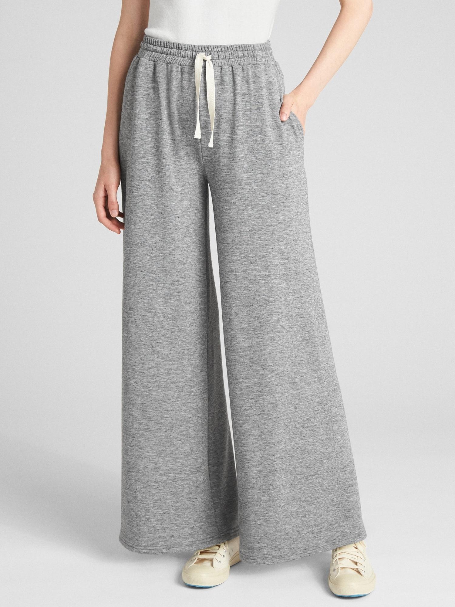 wide leg drawstring pants