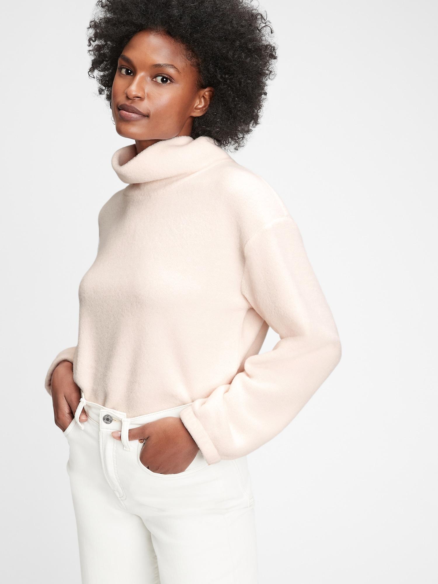 gap fleece turtleneck