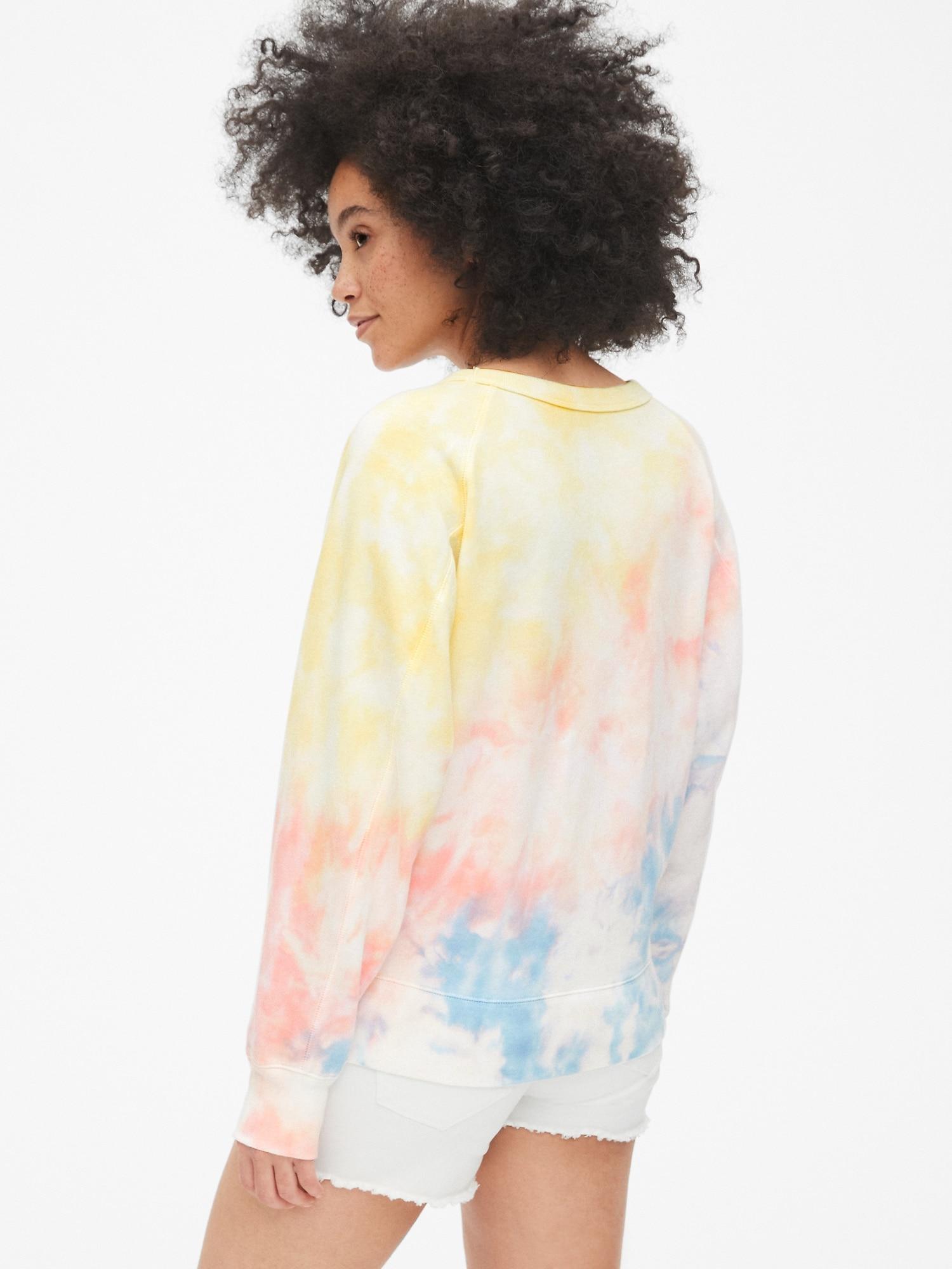 Gap tie dye sweatshirt hot sale