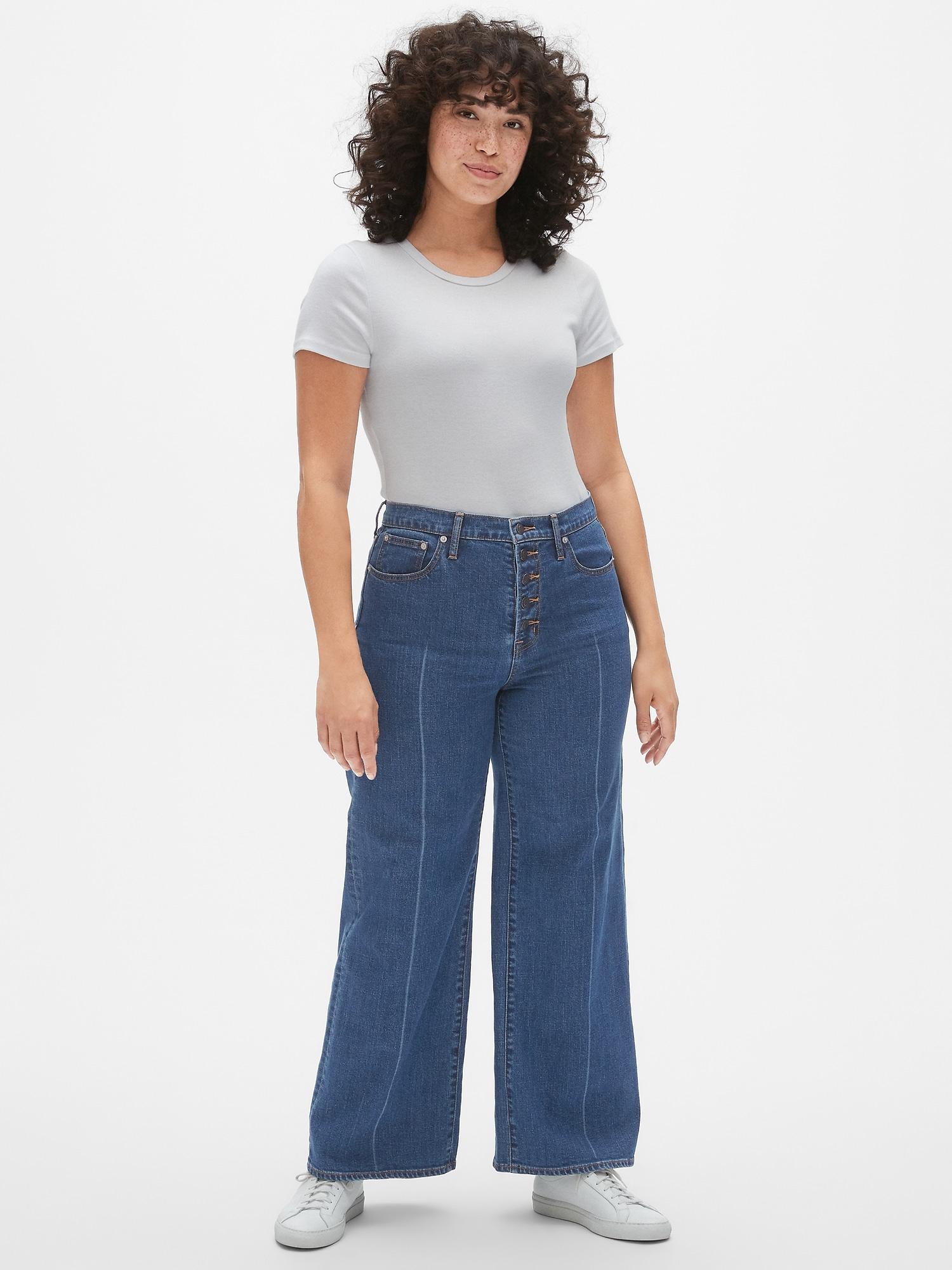 the gap wide leg jeans