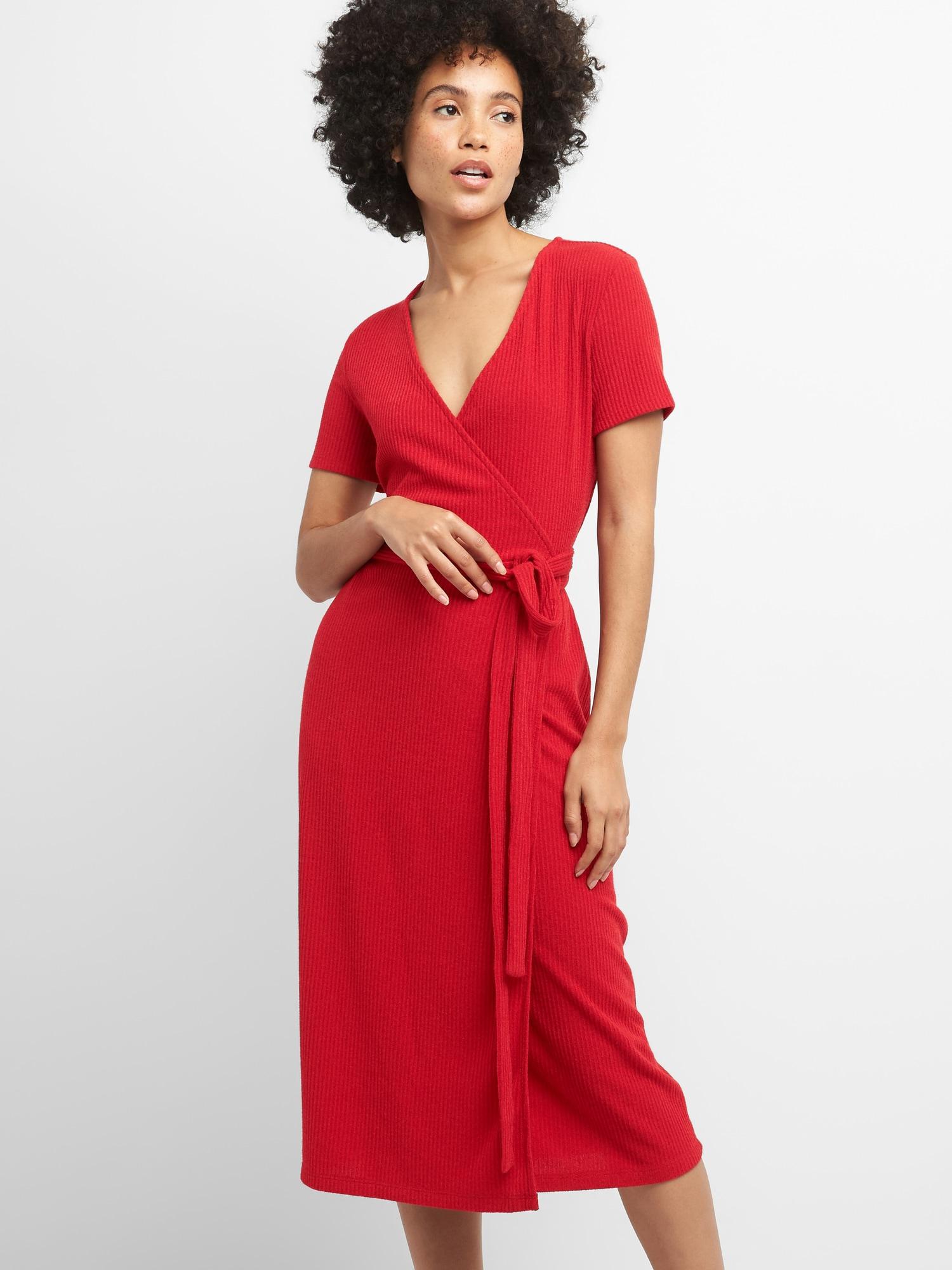 gap red dress