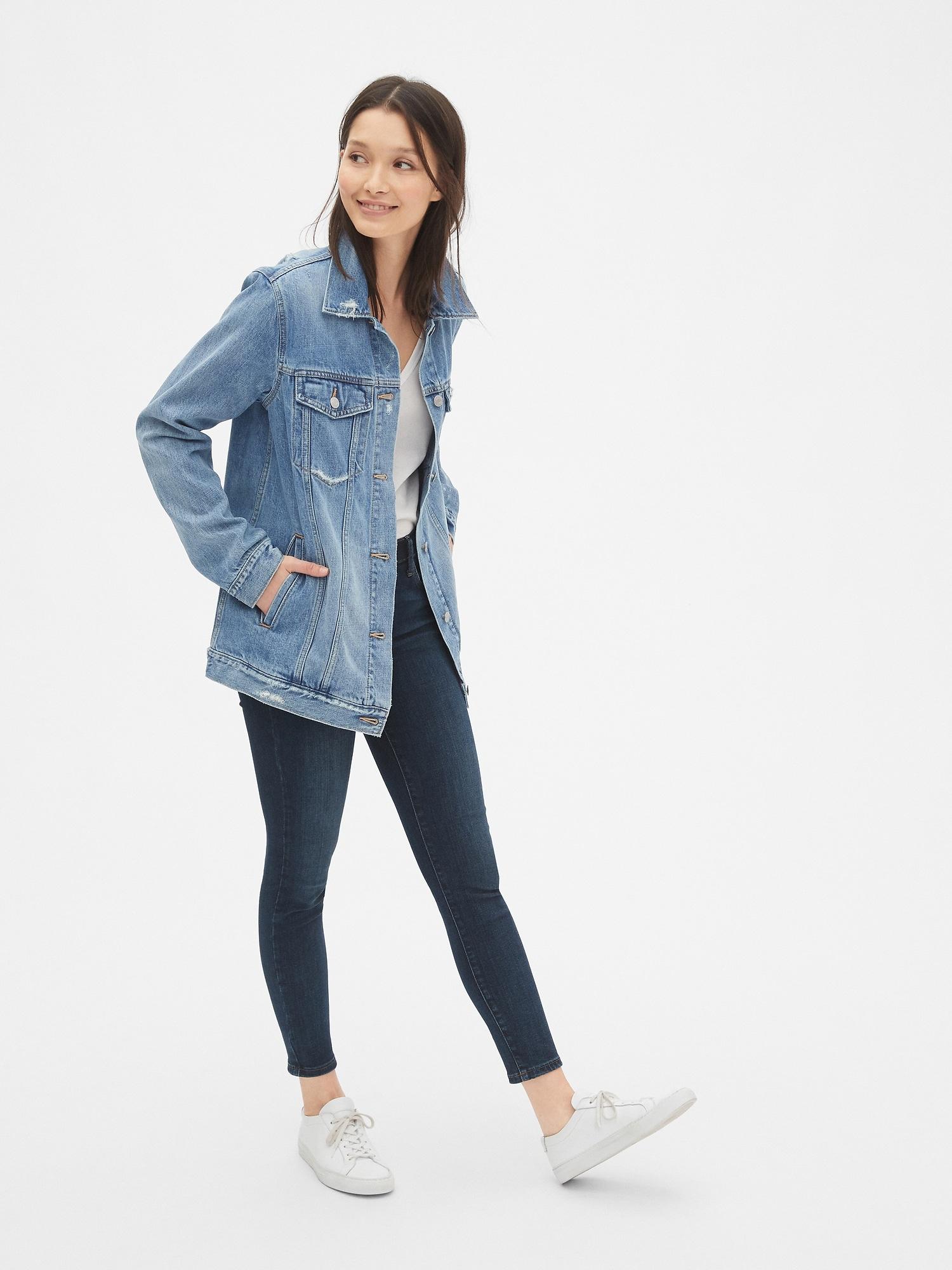 gap distressed denim jacket