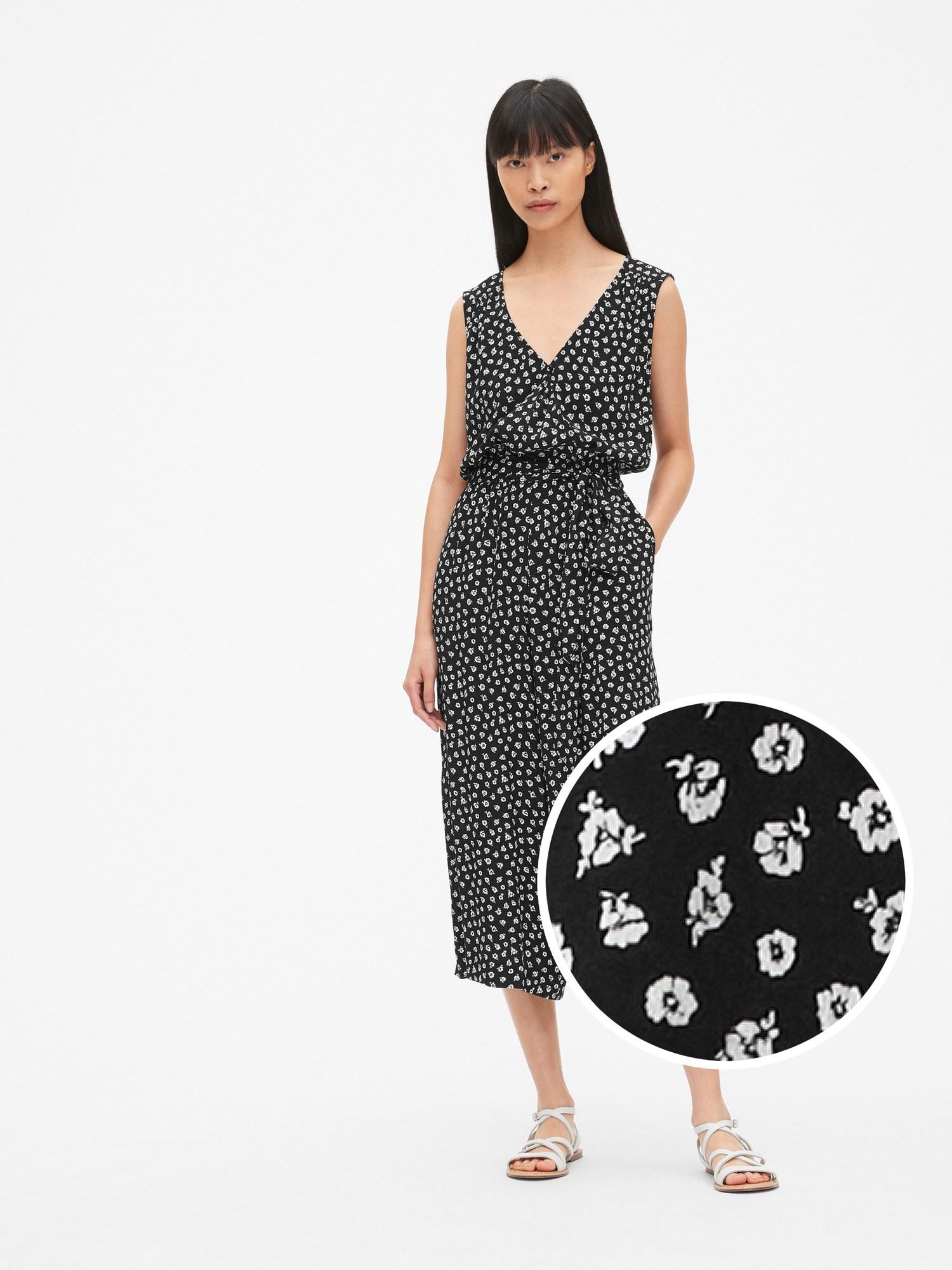 gap floral jumpsuit