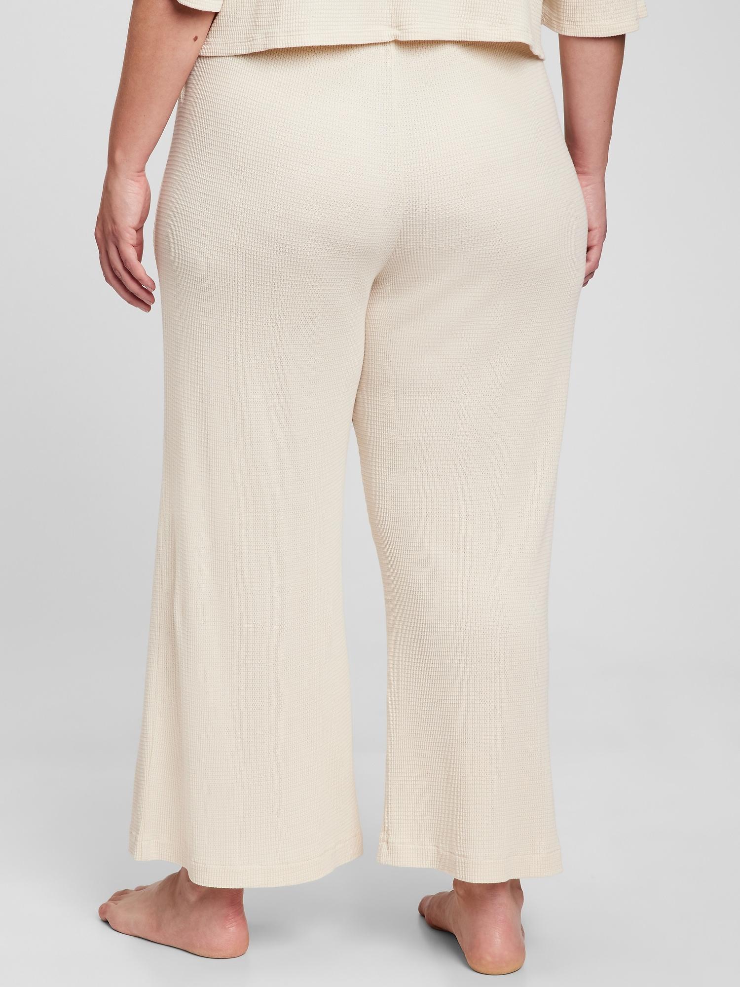 Gap Cotton Waffle Knit High Rise Wide 