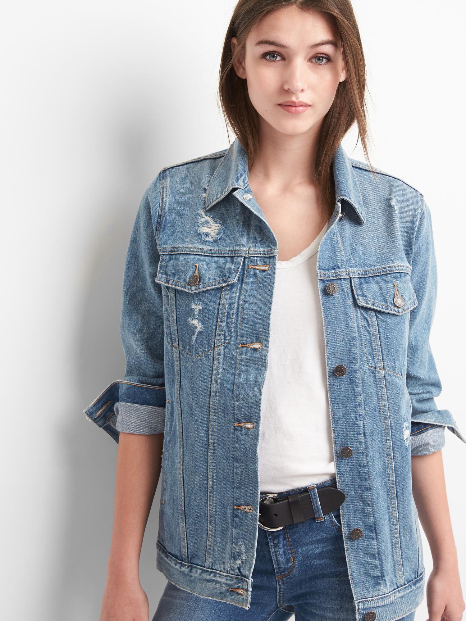 gap oversized jean jacket