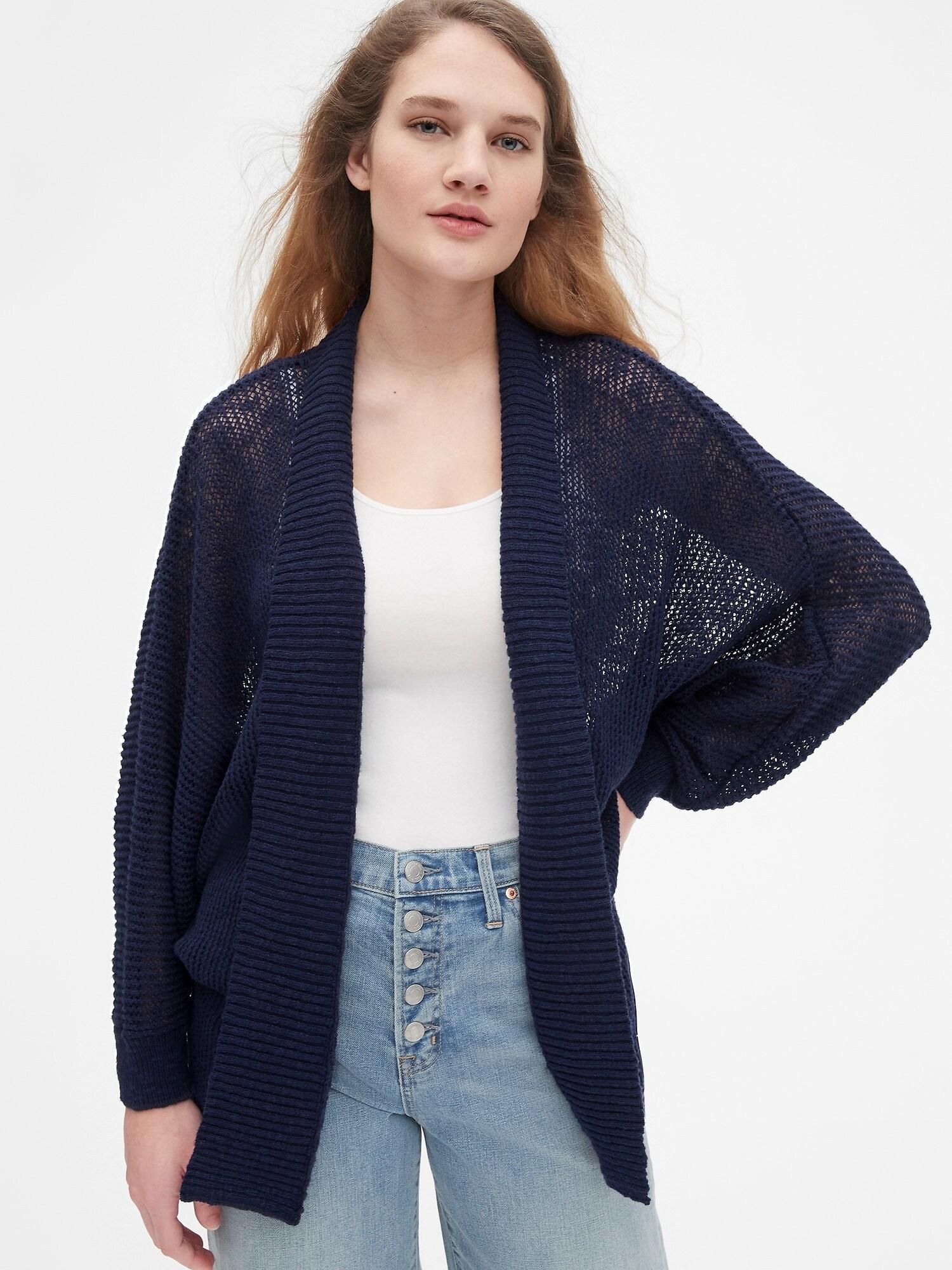 gap navy cardigan