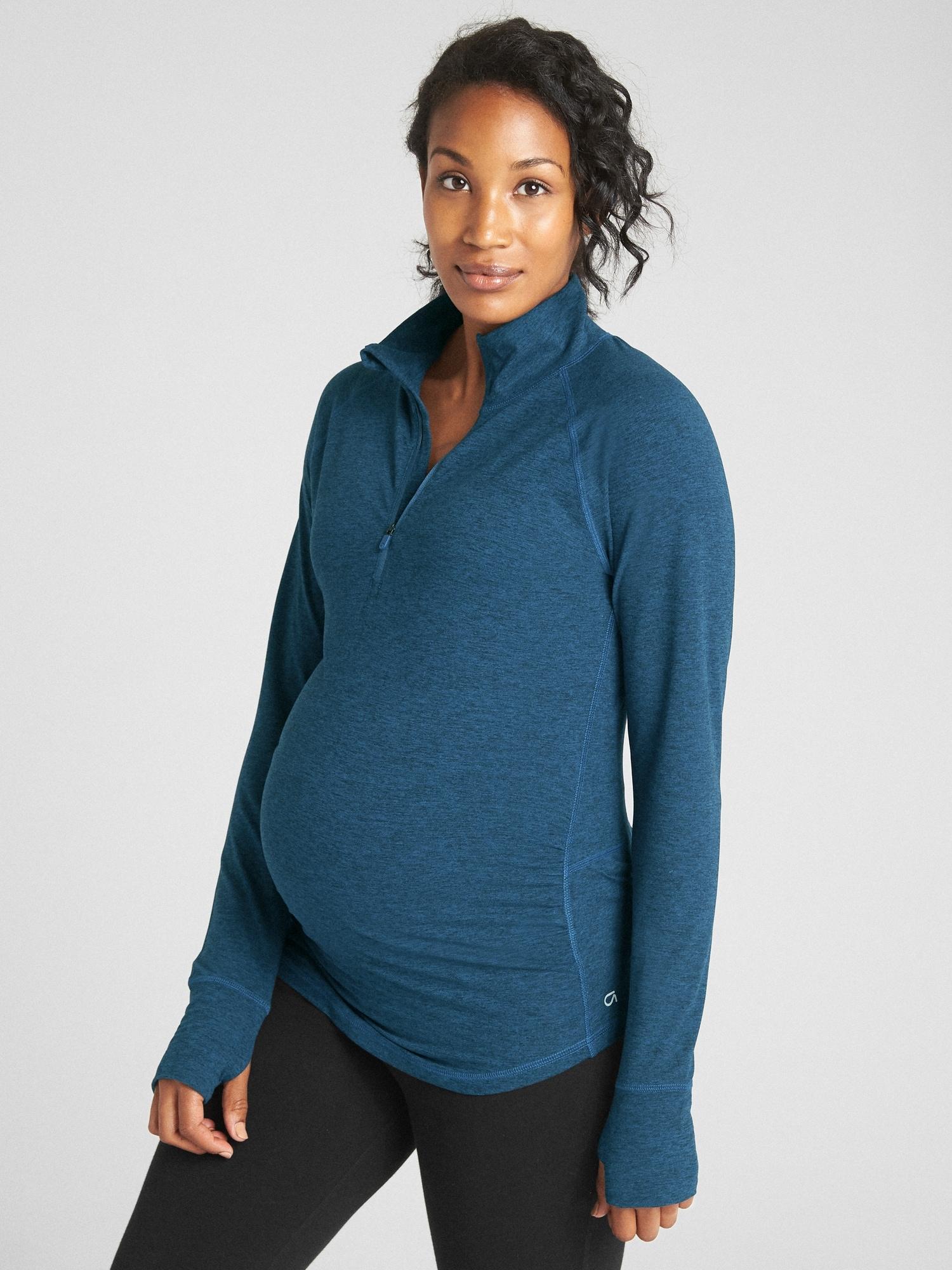 Download Gap Synthetic Maternity Fit Half-zip Pullover Sweatshirt ...