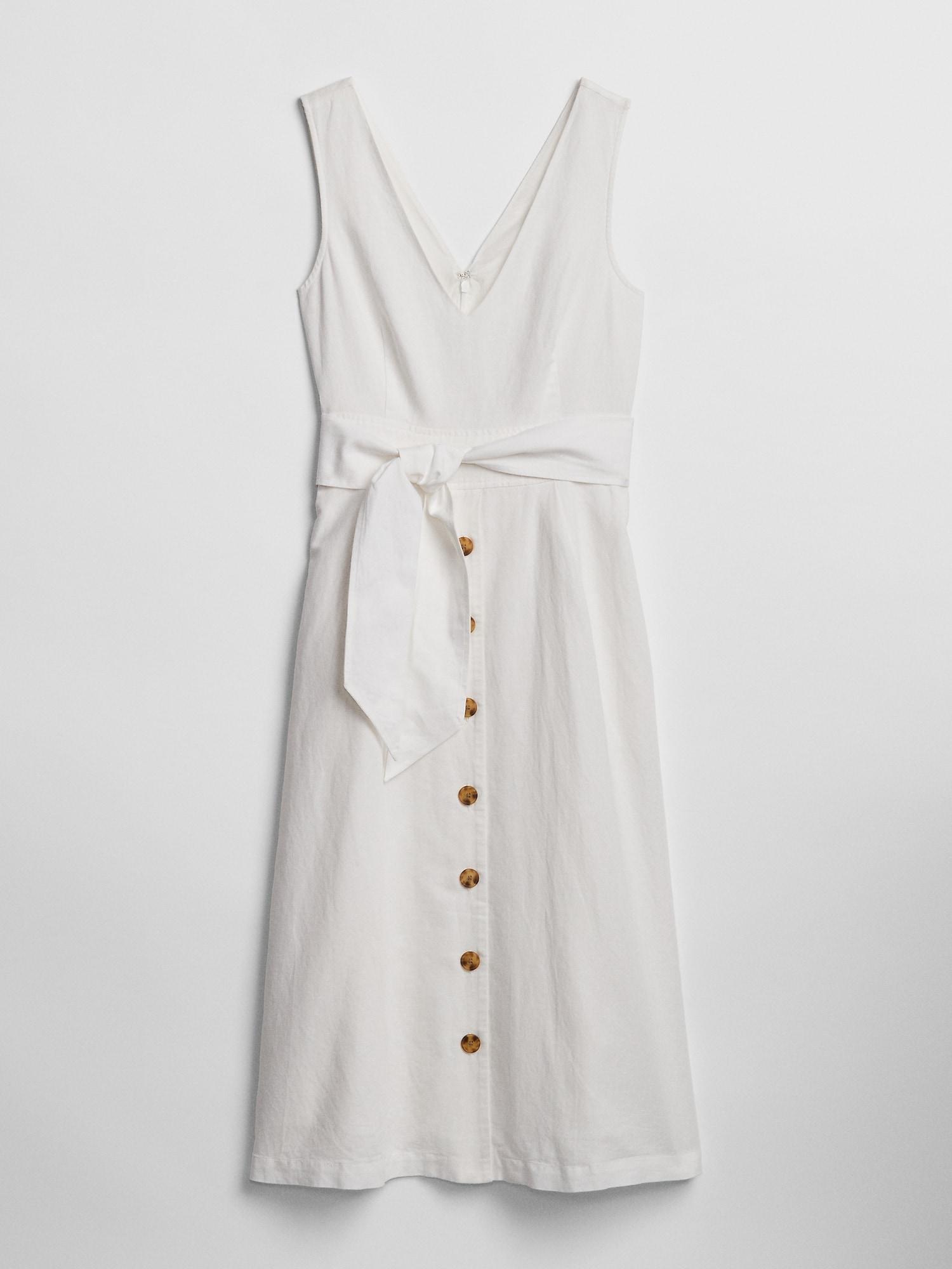 gap button down dress