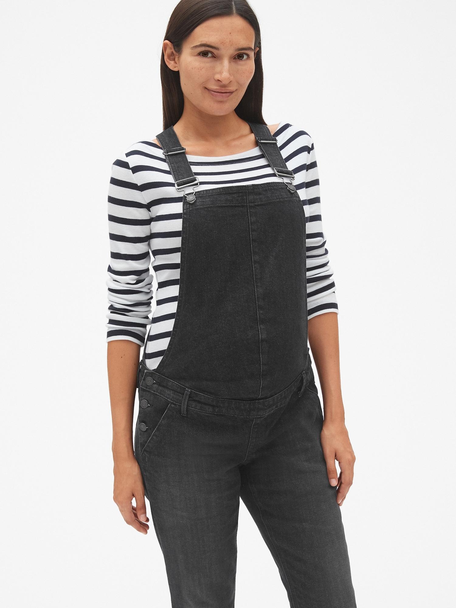 Gap Maternity Denim Overalls in Black 
