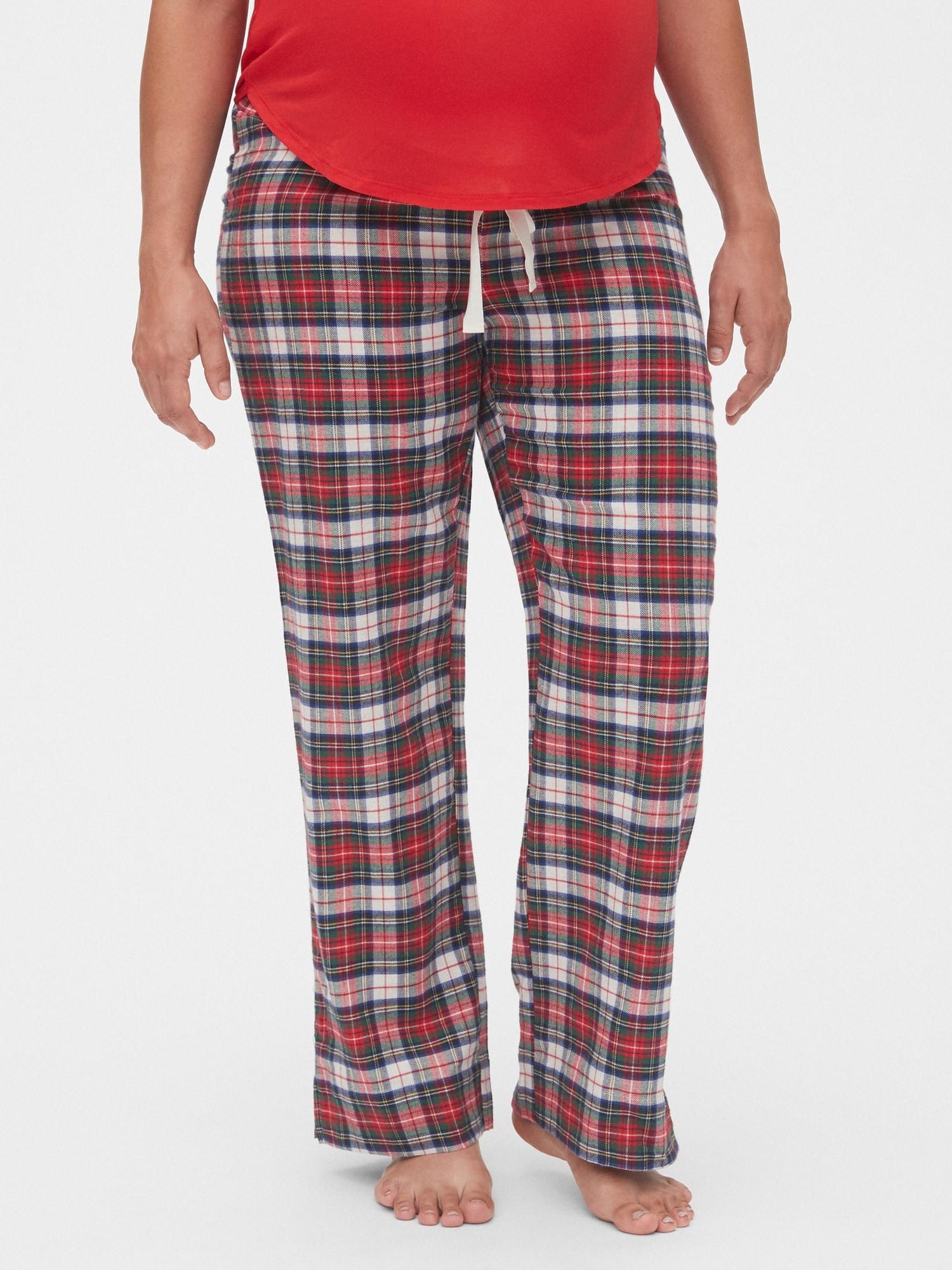 gap red plaid pants