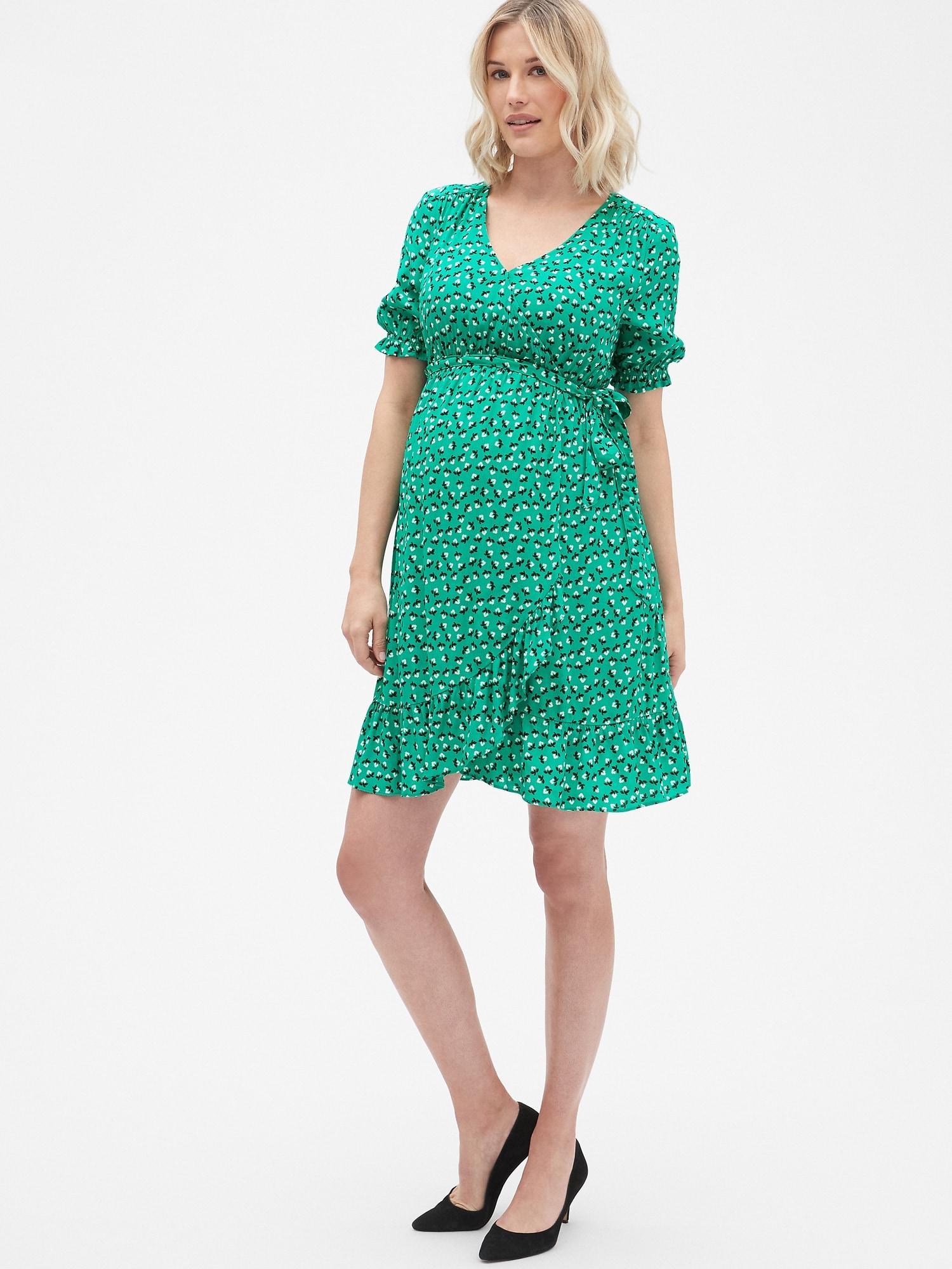 gap green dress