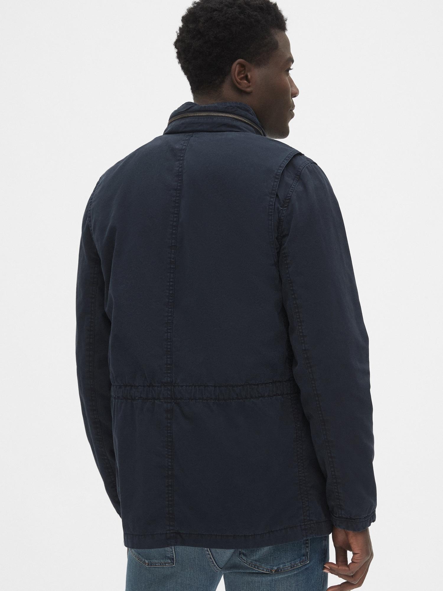 gap men's military jacket