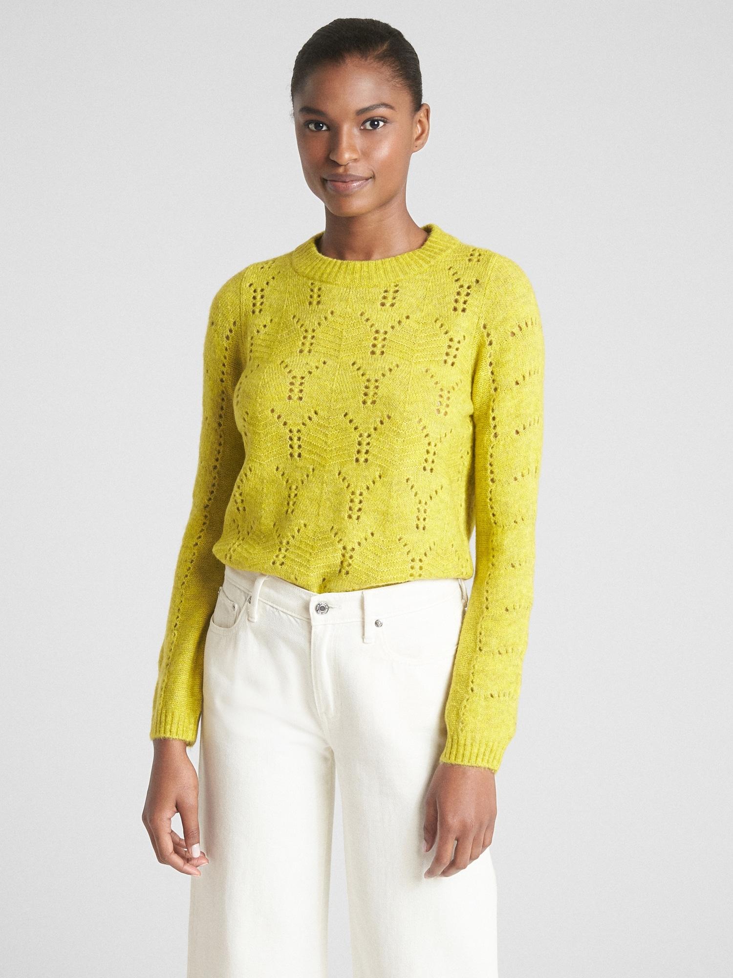 gap yellow sweater