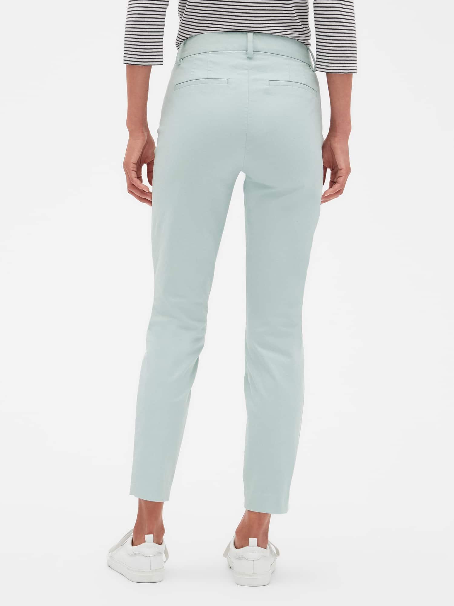gap signature skinny ankle khaki