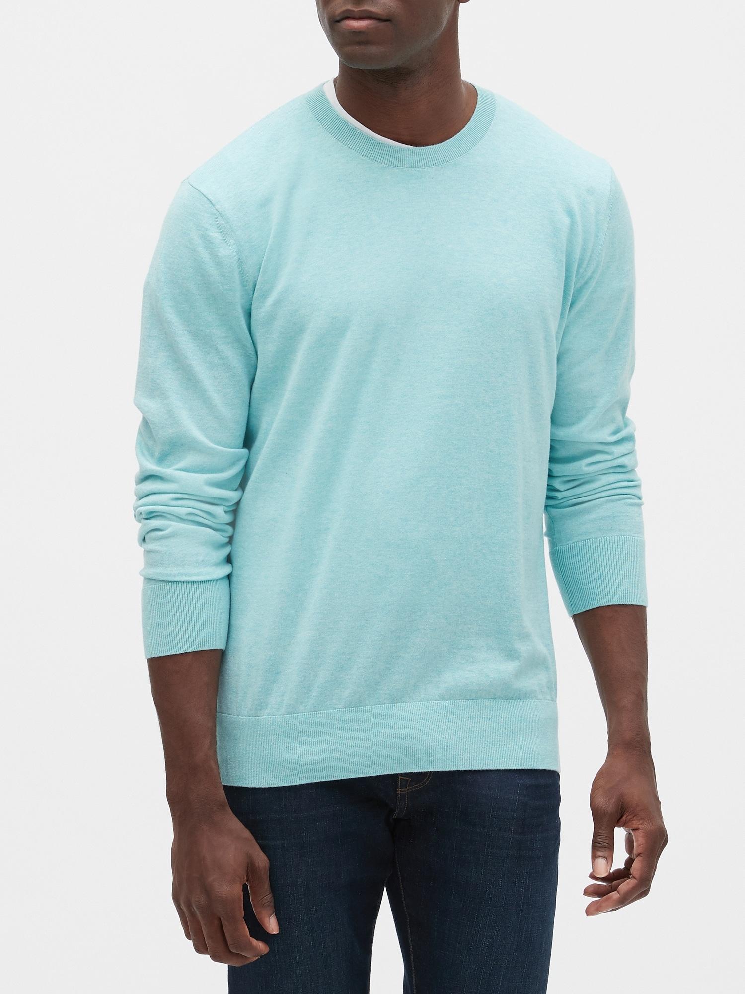GAP Factory Crewneck Sweater in Blue for Men - Lyst