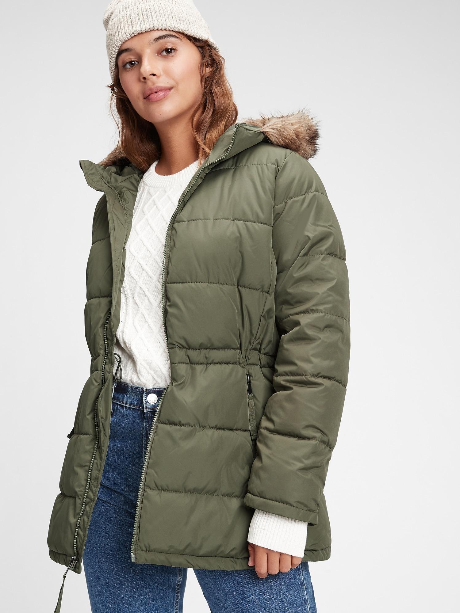 puffer jacket women gap