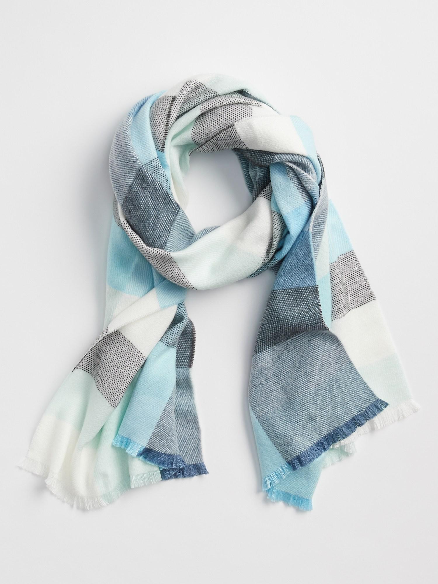 gap blue scarf