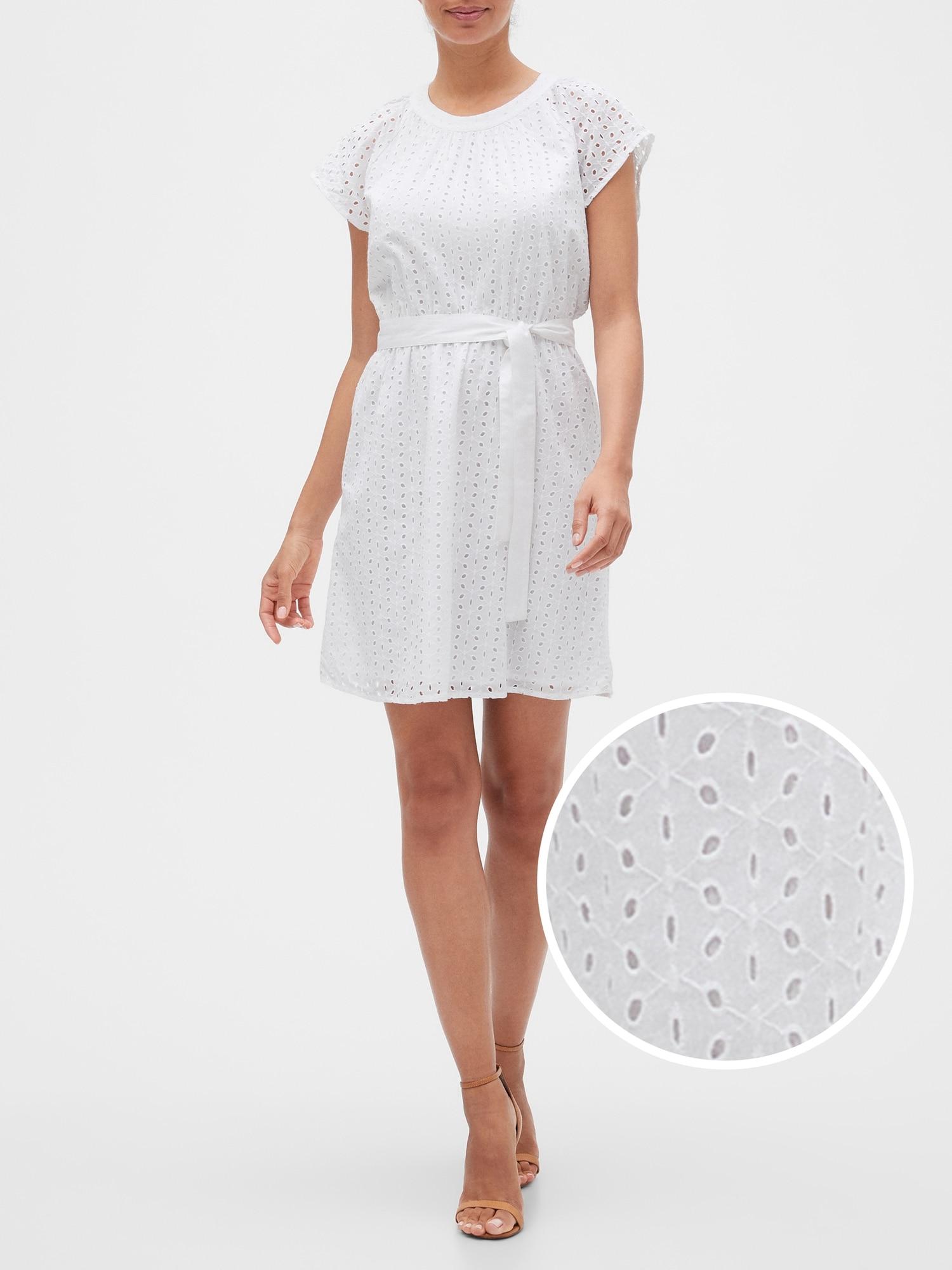 gap midi eyelet dress