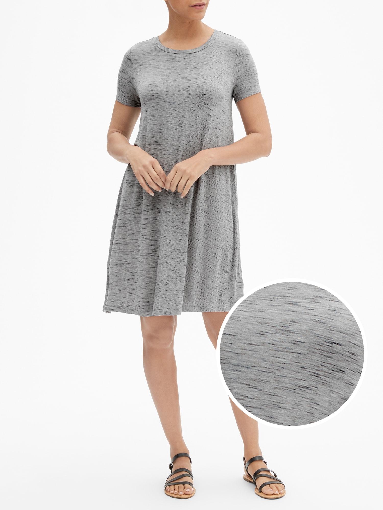 rayon swing dress