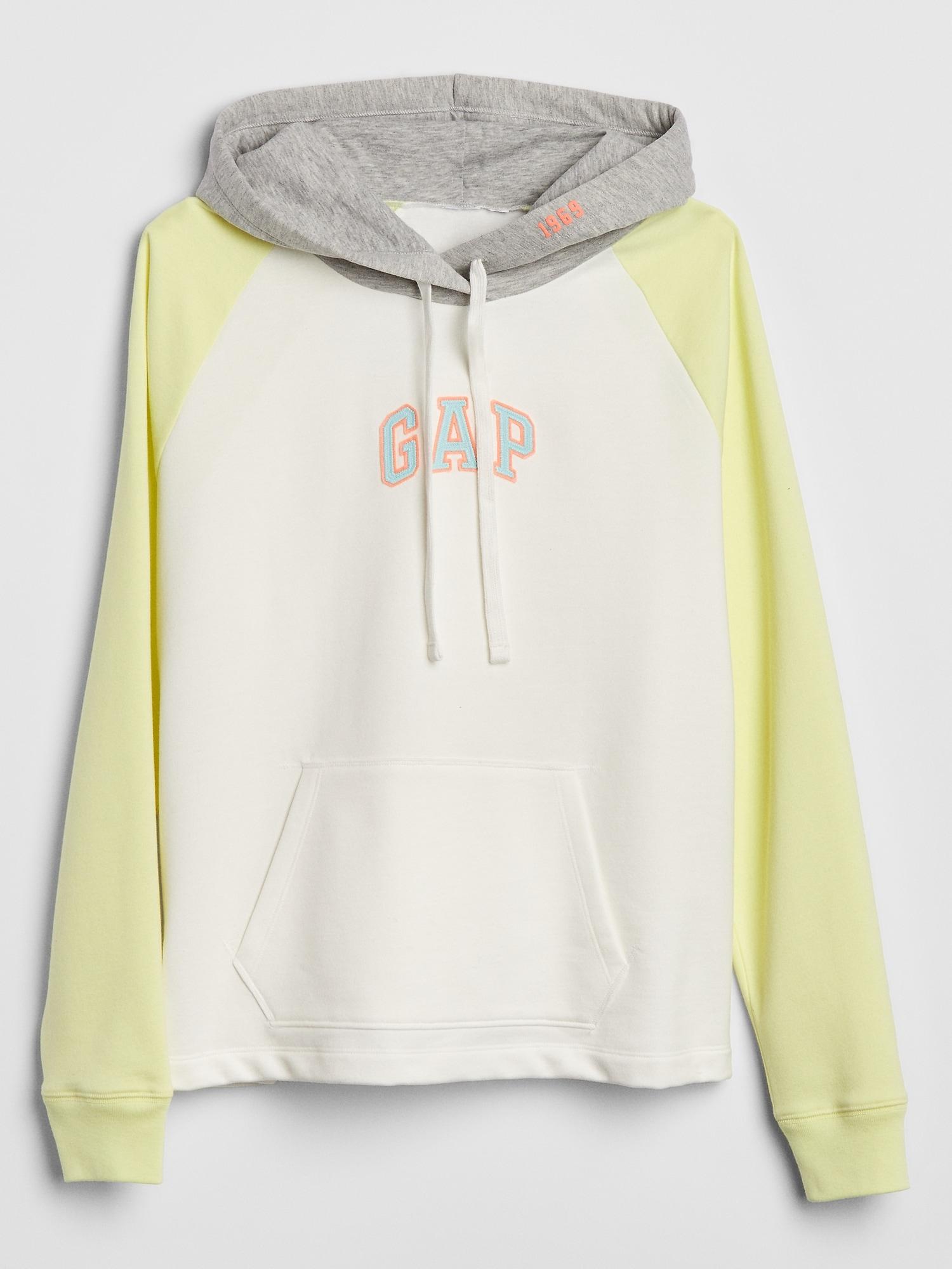 gap logo fleece pullover hoodie