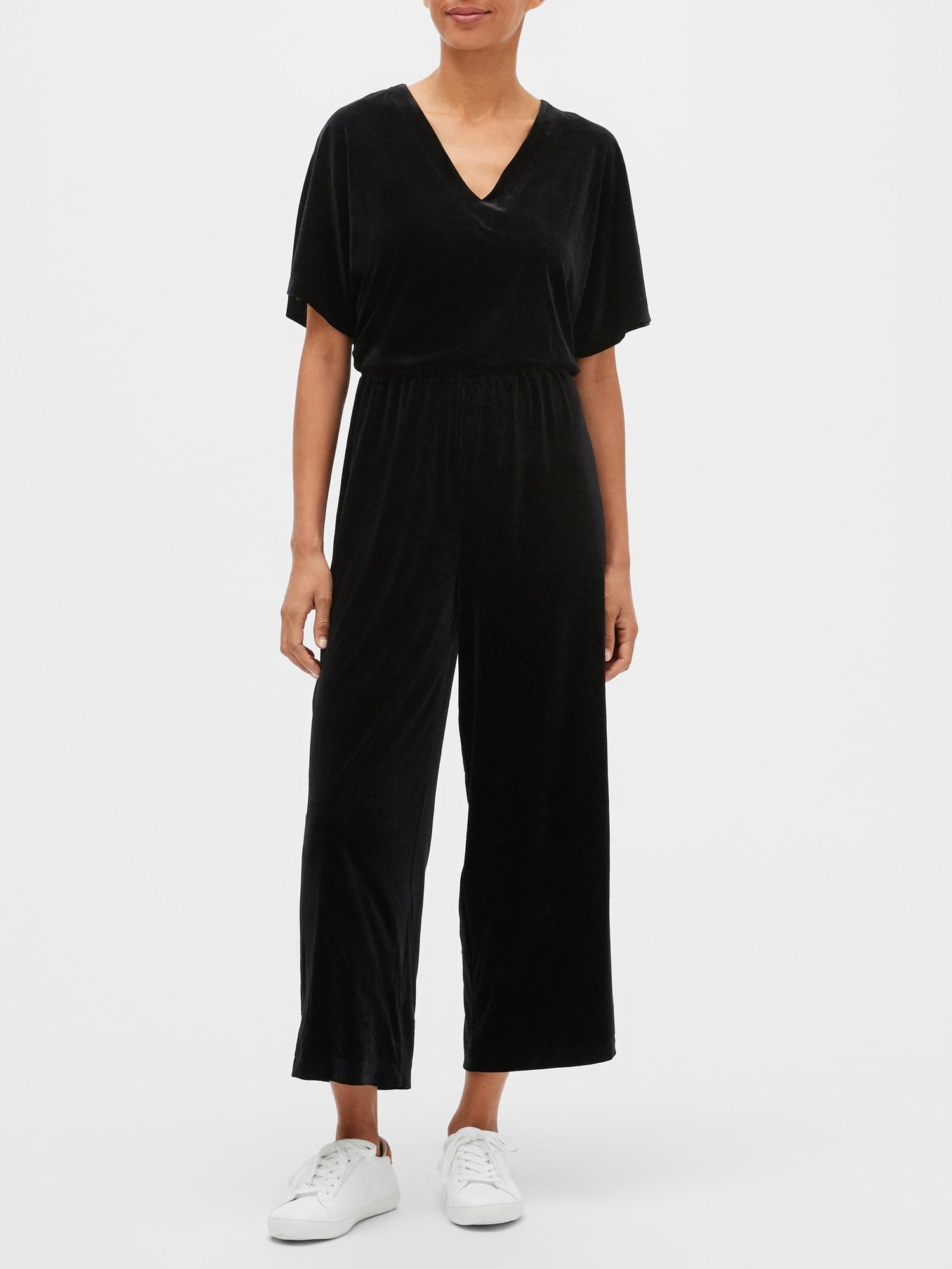 gap velvet jumpsuit