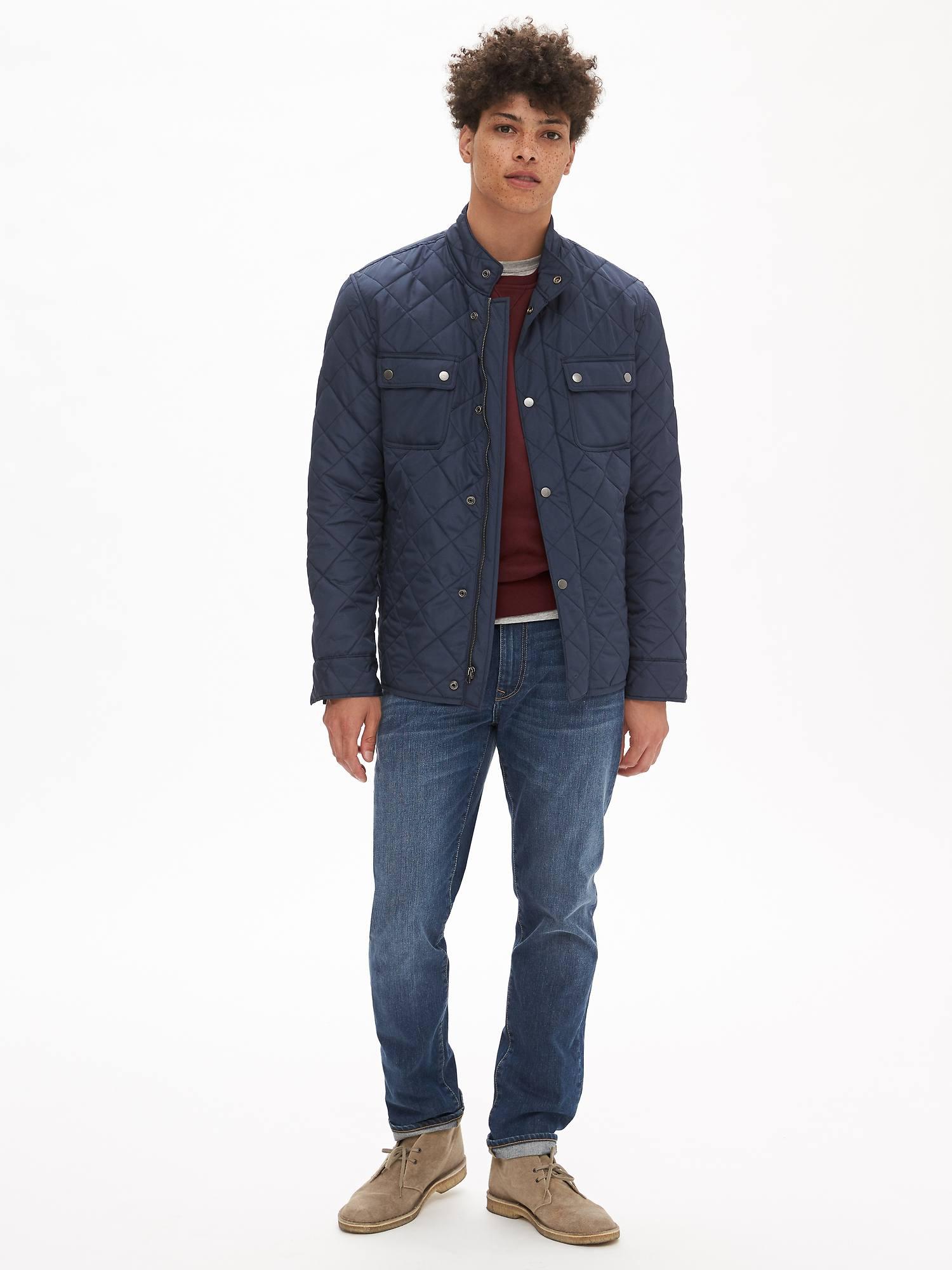 gap quilted jacket