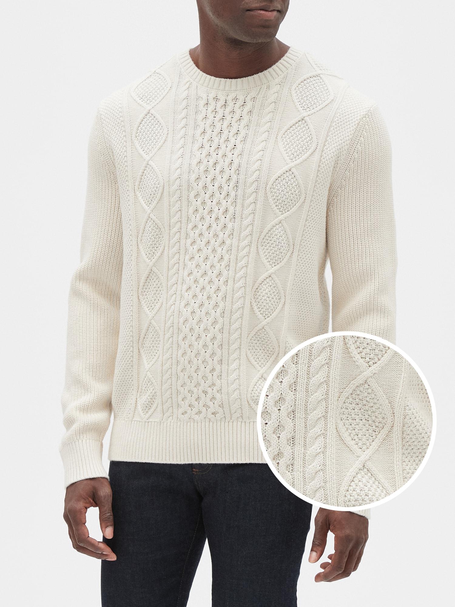 gap cable knit cardigan