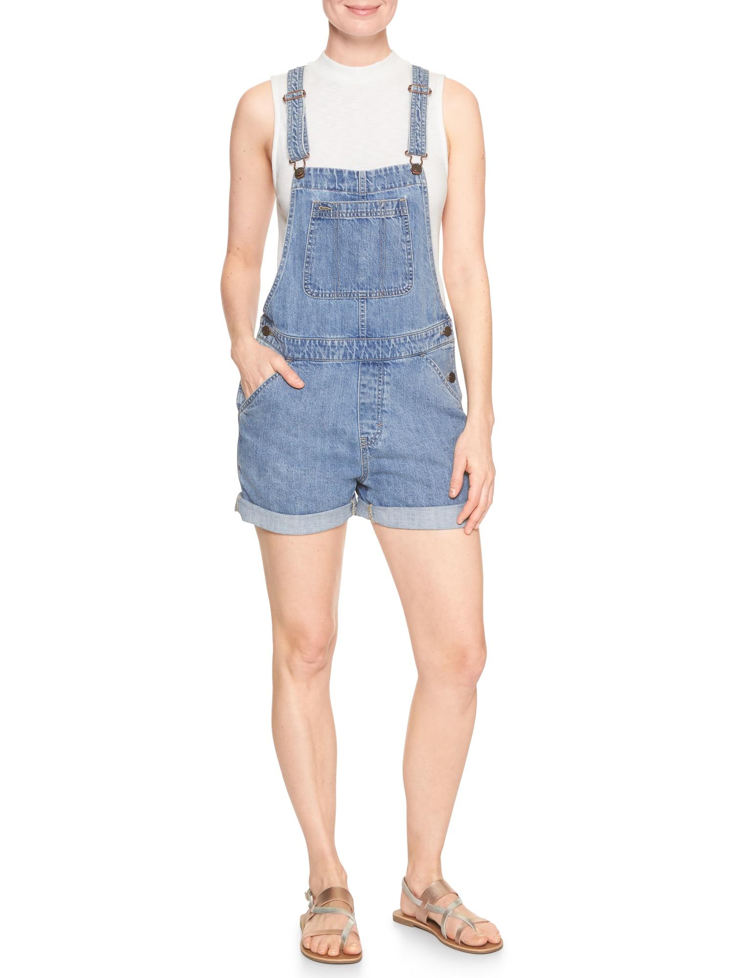 gap short overalls