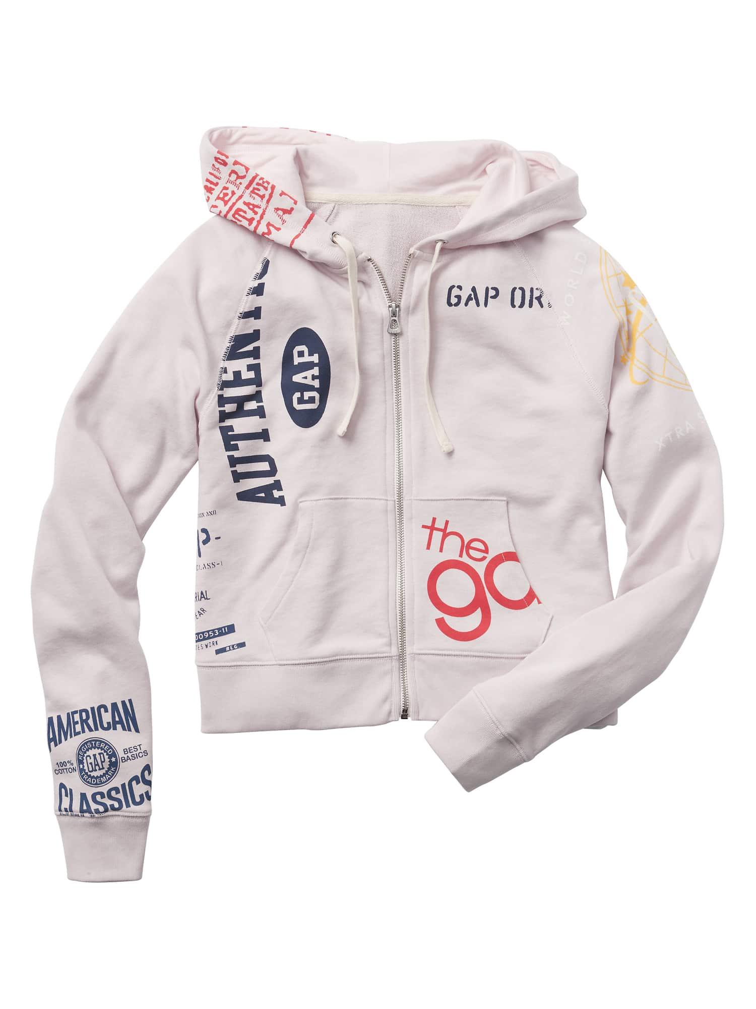 gap logo remix hoodie