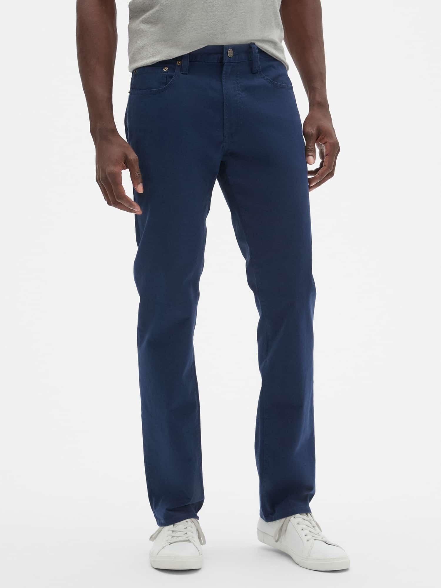GAP Factory Denim Twill Pants In Slim Stretch With Gapflex in Blue for ...