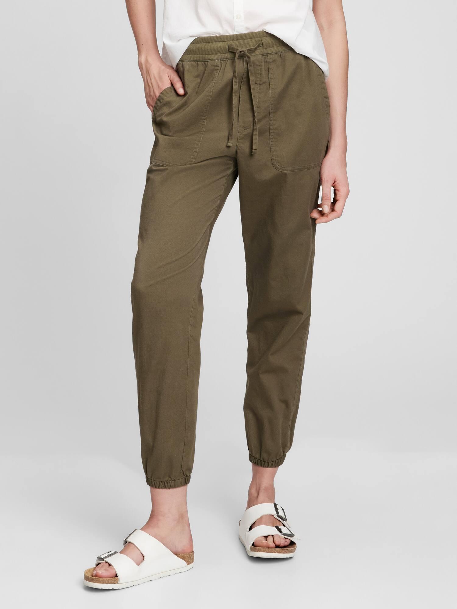 GAP Factory Cotton Ribbed Twill Joggers 