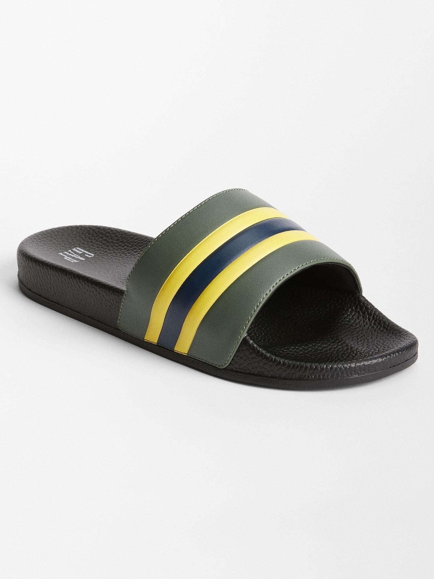 gap leather slides