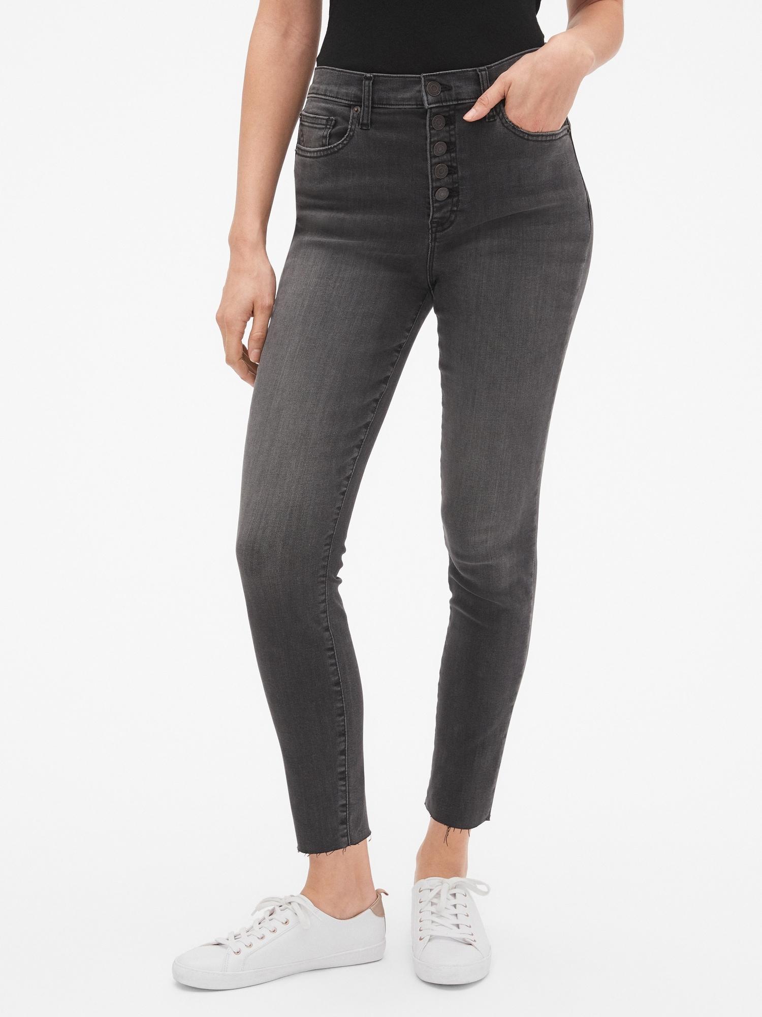 GAP Factory Denim High Rise Legging Skimmer Jeans With Button Fly in ...