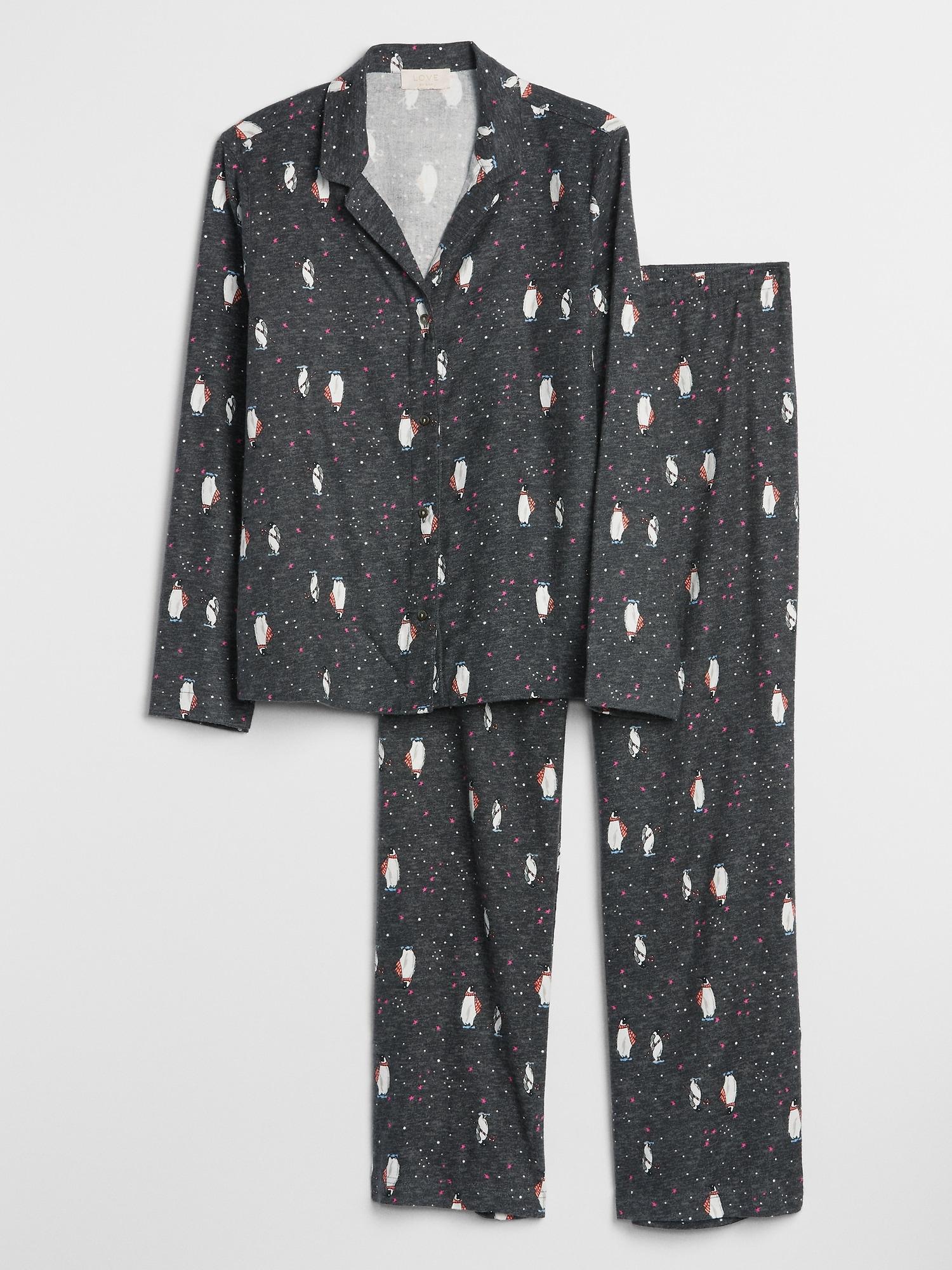 gap penguin pajamas