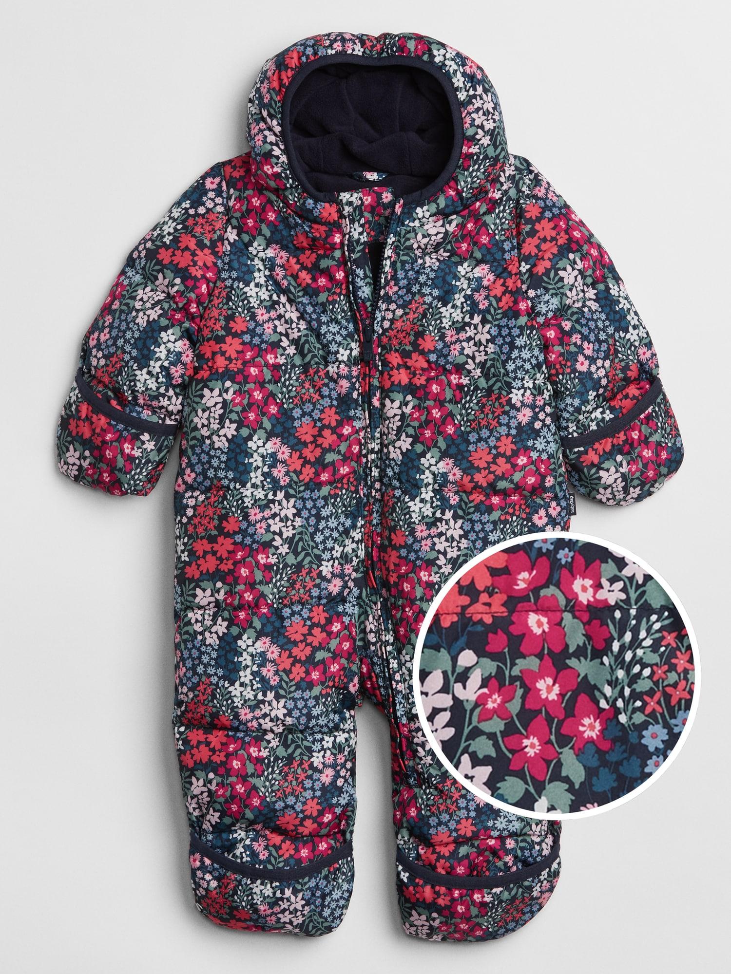 floral snowsuit