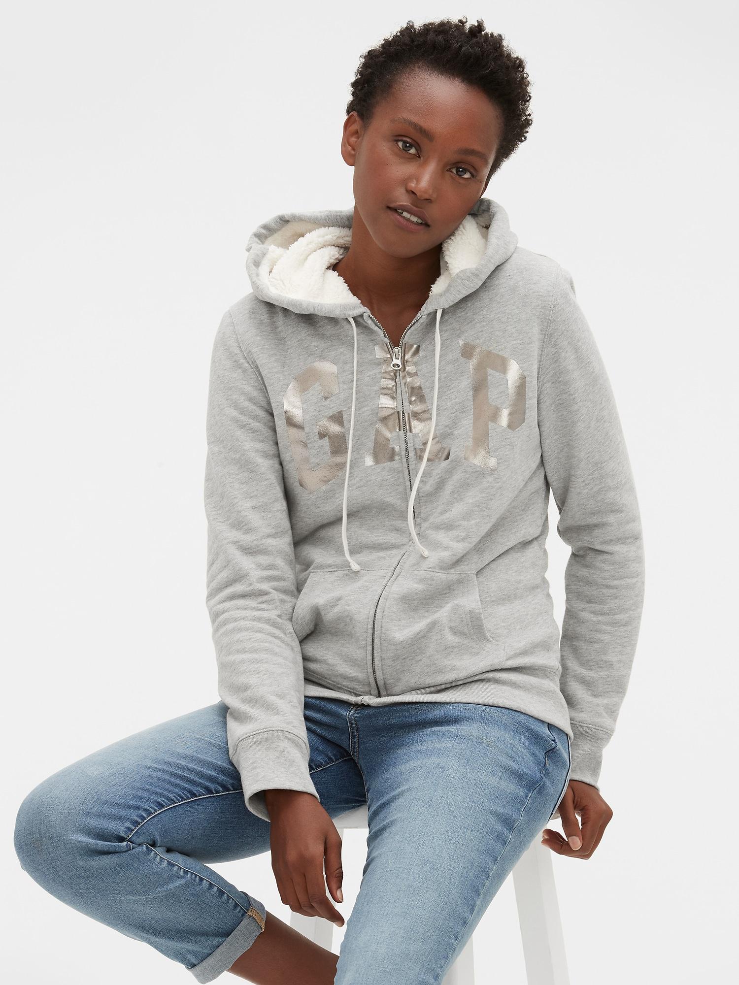 sherpa gap hoodie