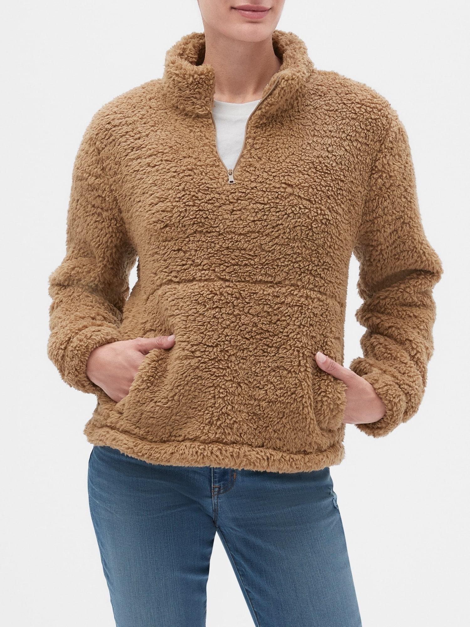 gap sherpa pullover