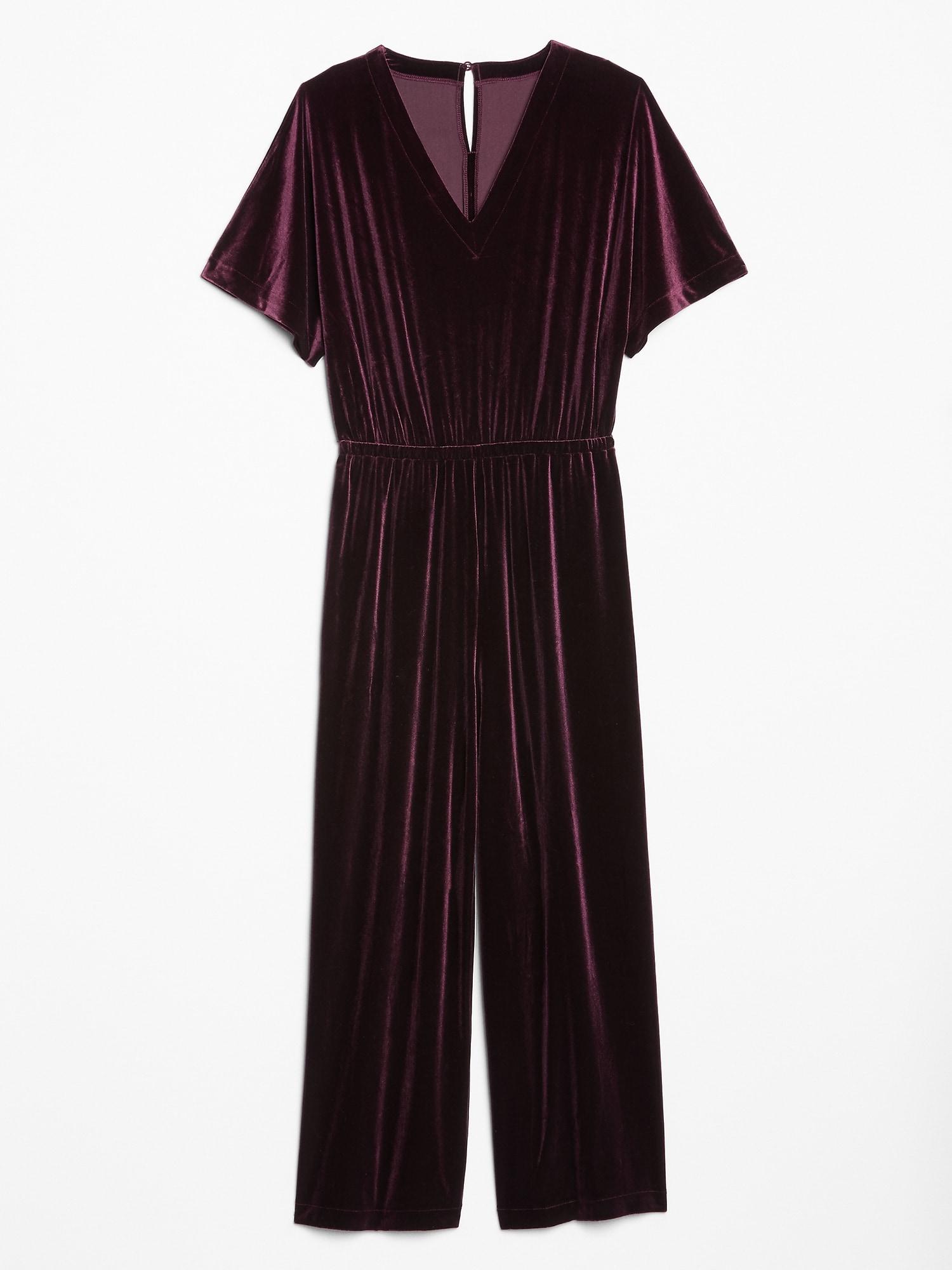 gap velvet jumpsuit