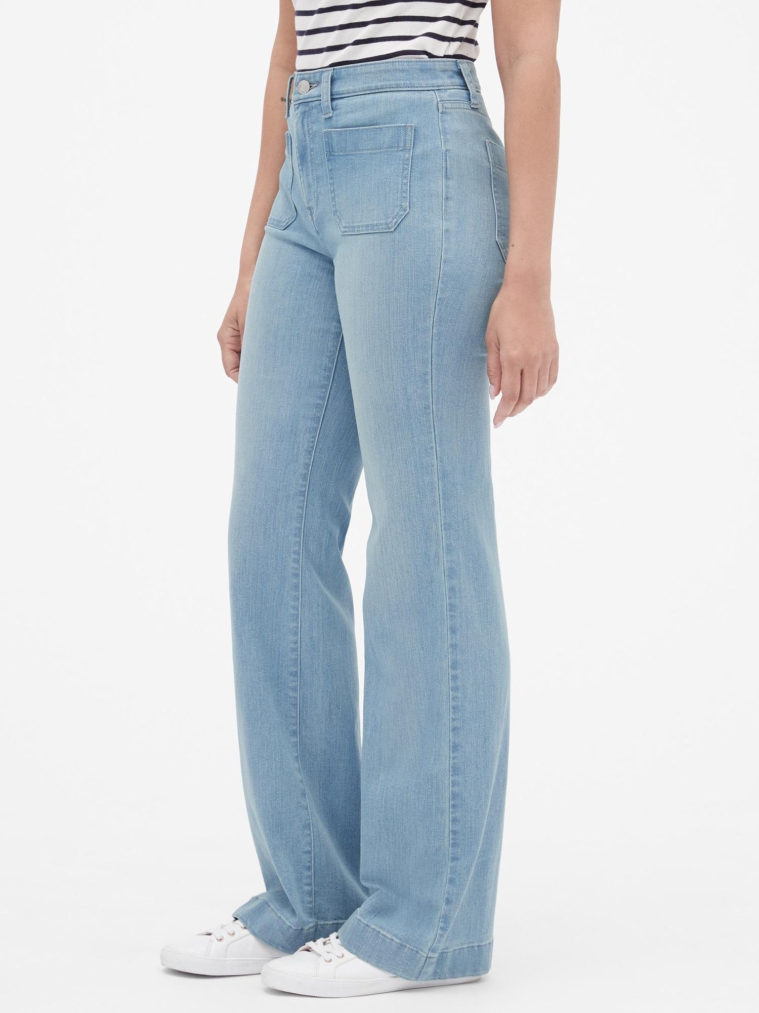 the gap wide leg jeans