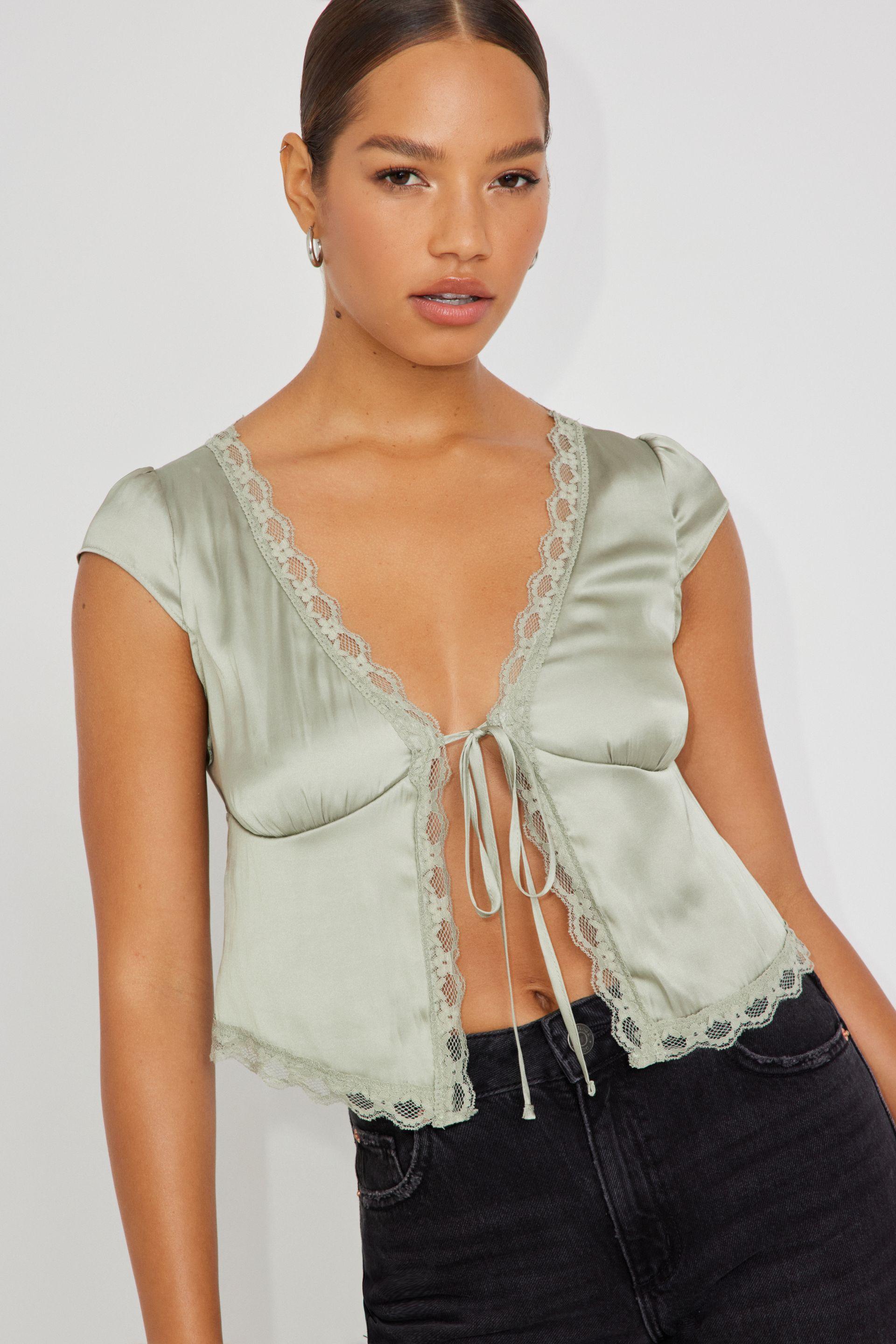 MALLORY Top in Olive