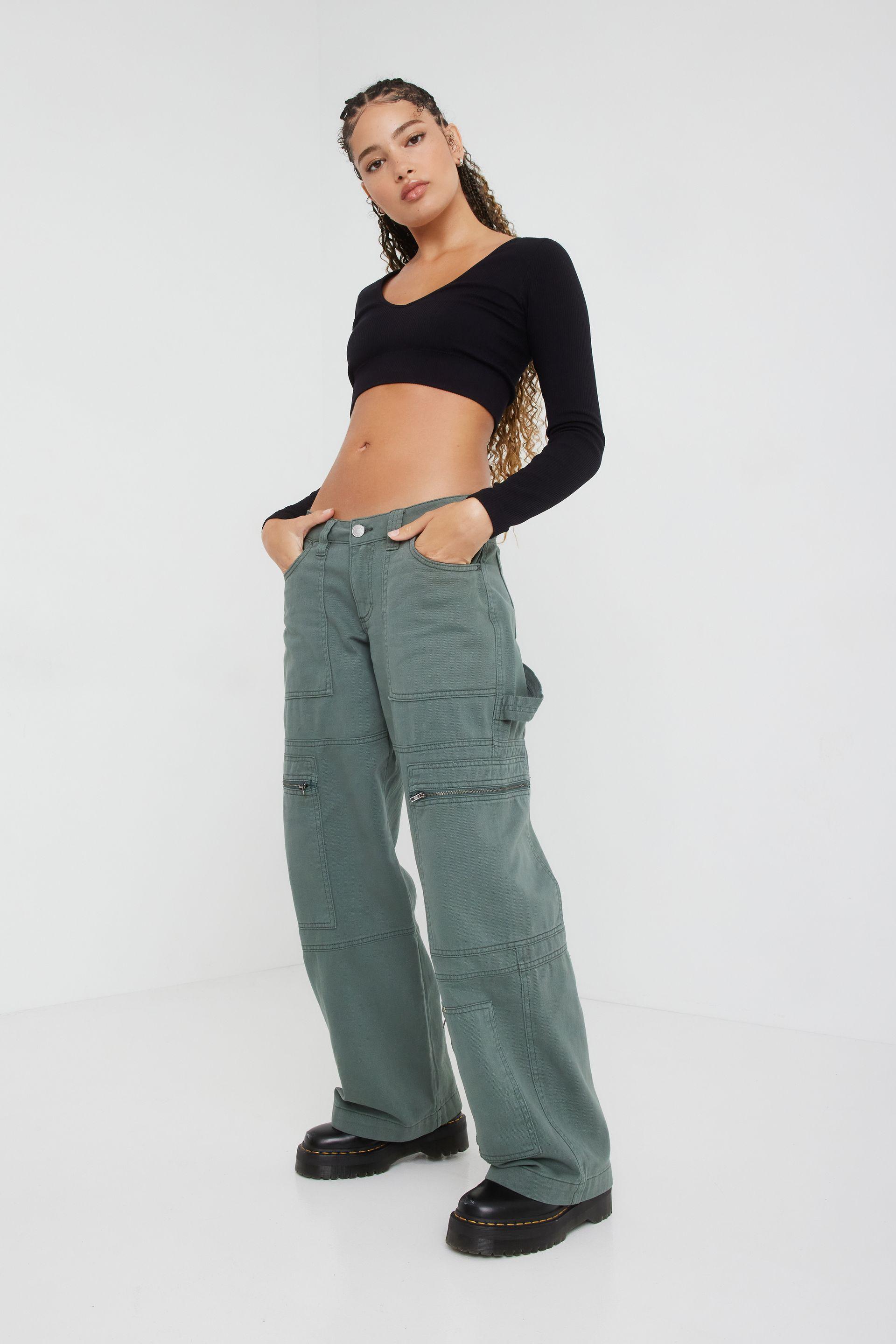 Garage Cargo Pant With Zippers in Green Lyst