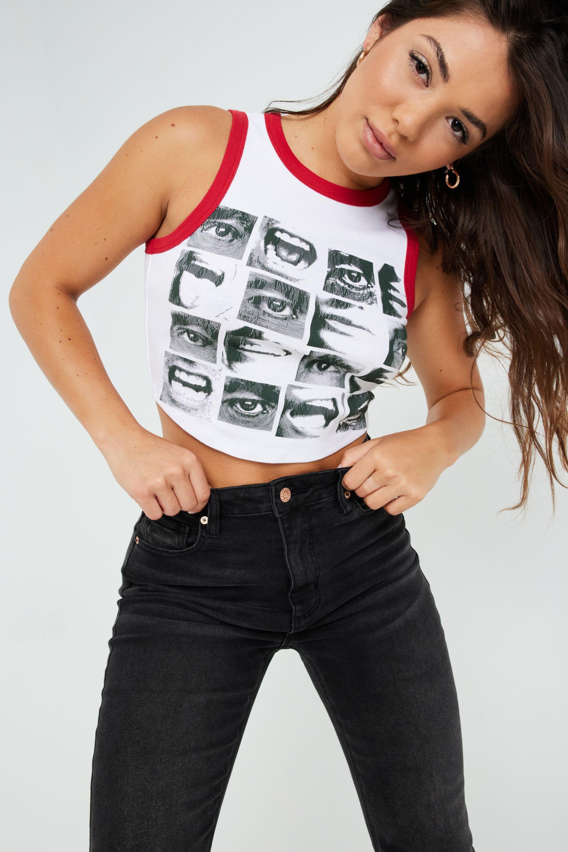 Garage Muscle Tank in White | Lyst