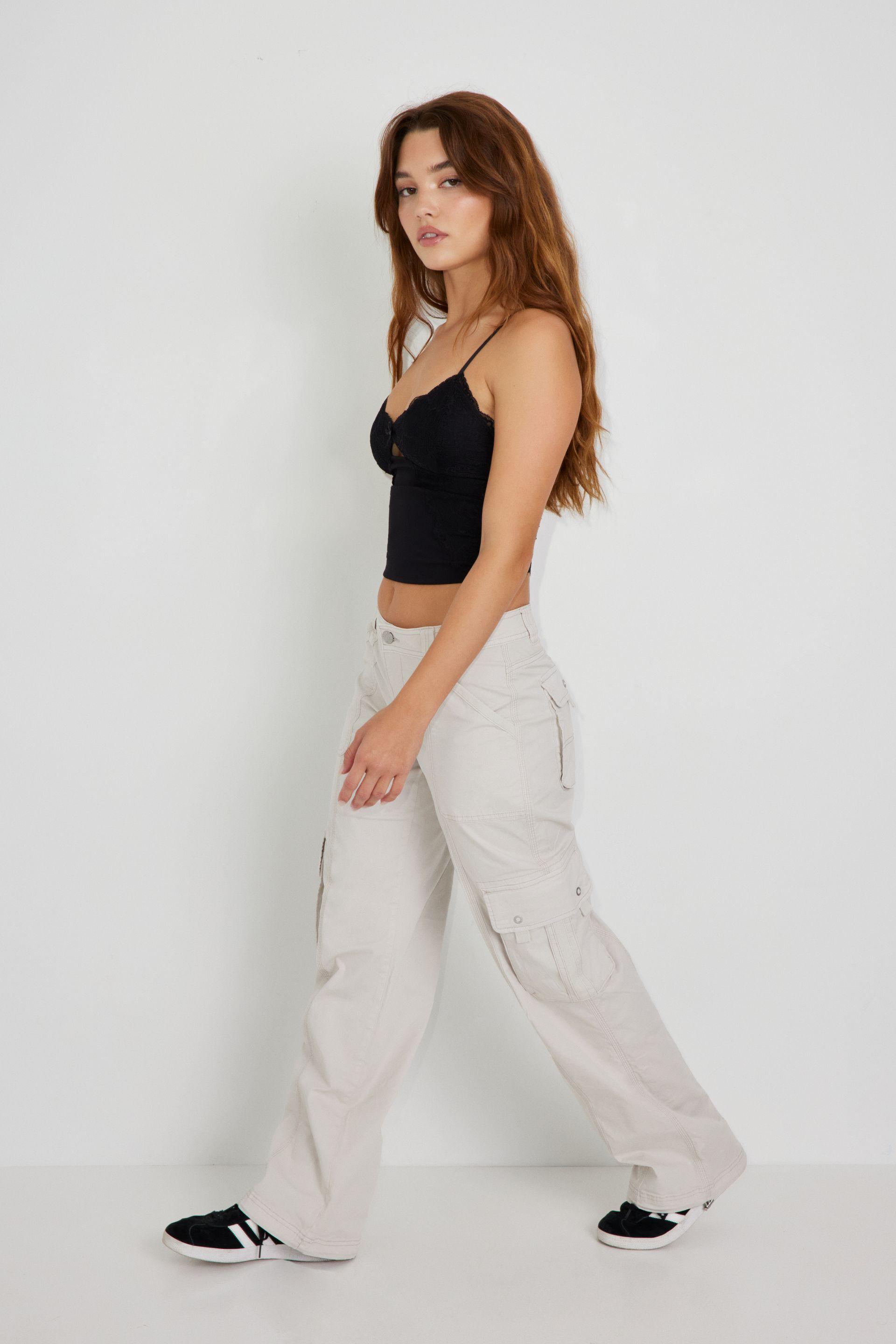 Garage Chicago Low Rise Cargo Pant in White Lyst