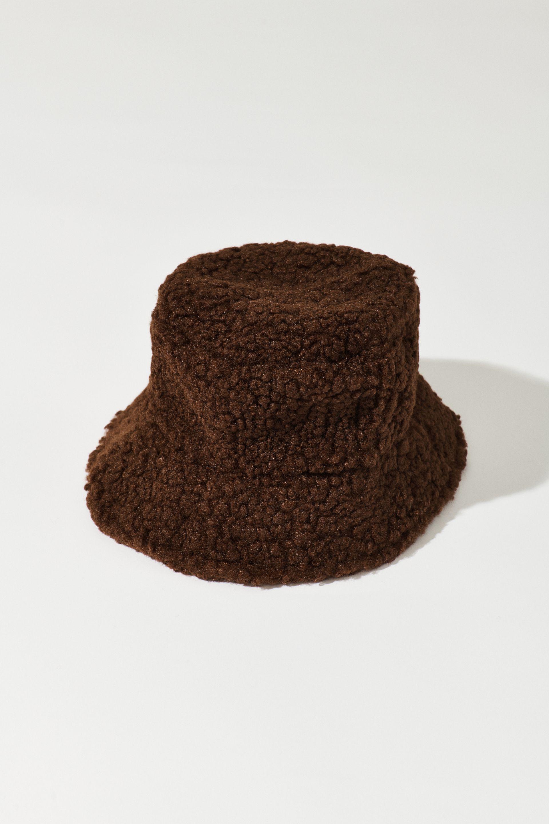 Garage Synthetic Sherpa Bucket Hat in 