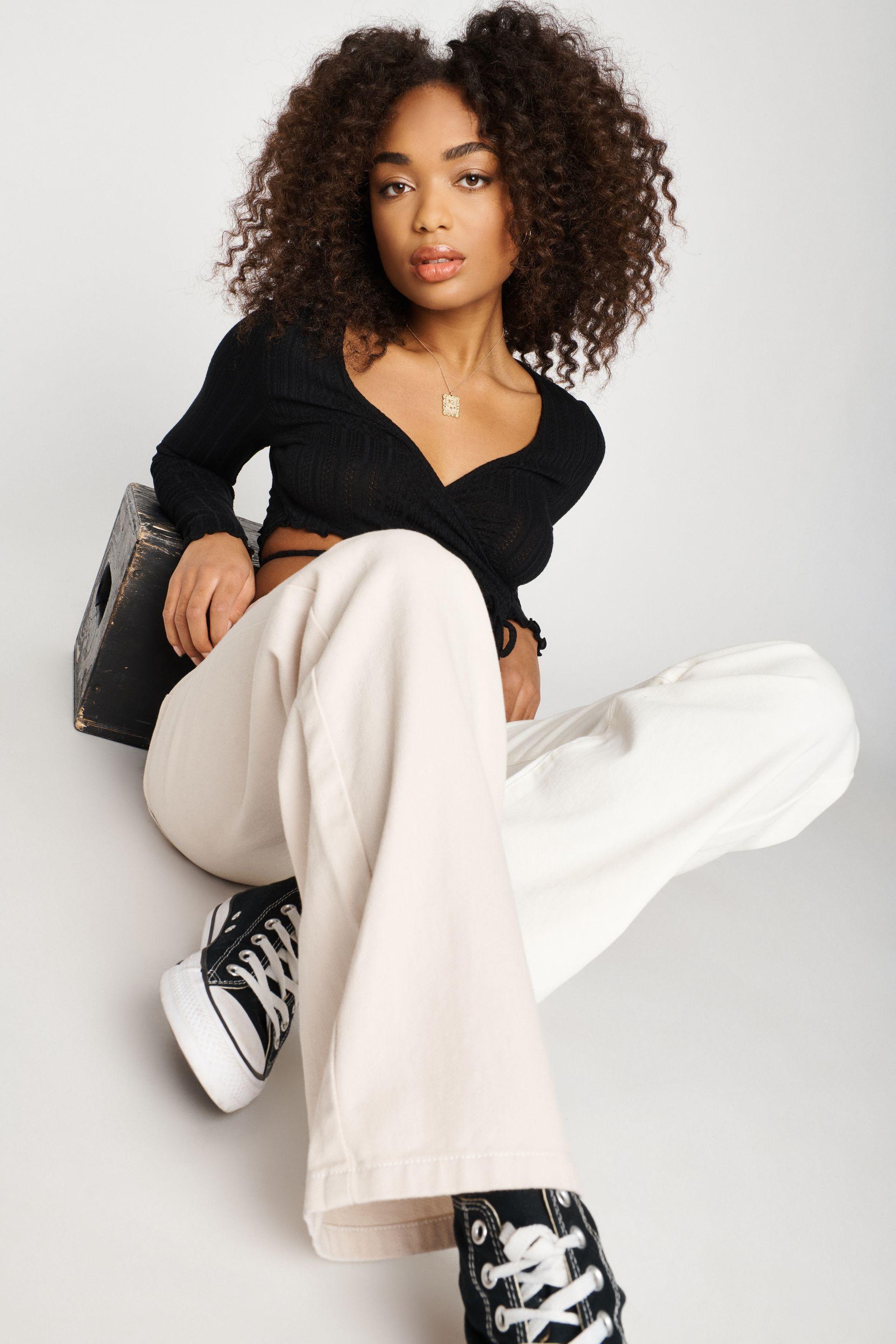 Garage Denim Wide Leg Jean | Lyst