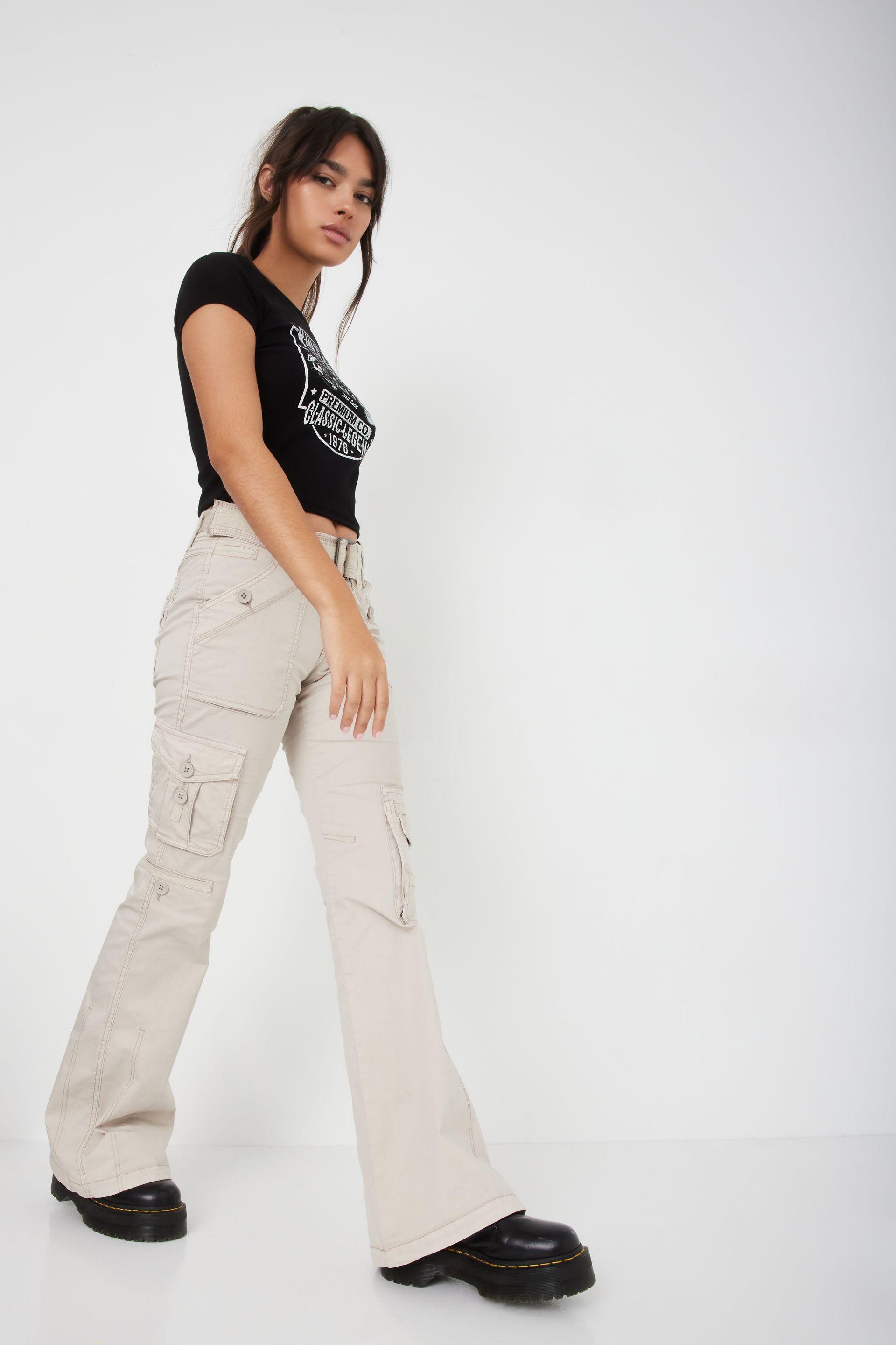Garage Flare Cargo Pant W/ Belt | Lyst Garage Flare Cargo Pant W/ Belt | Lyst
