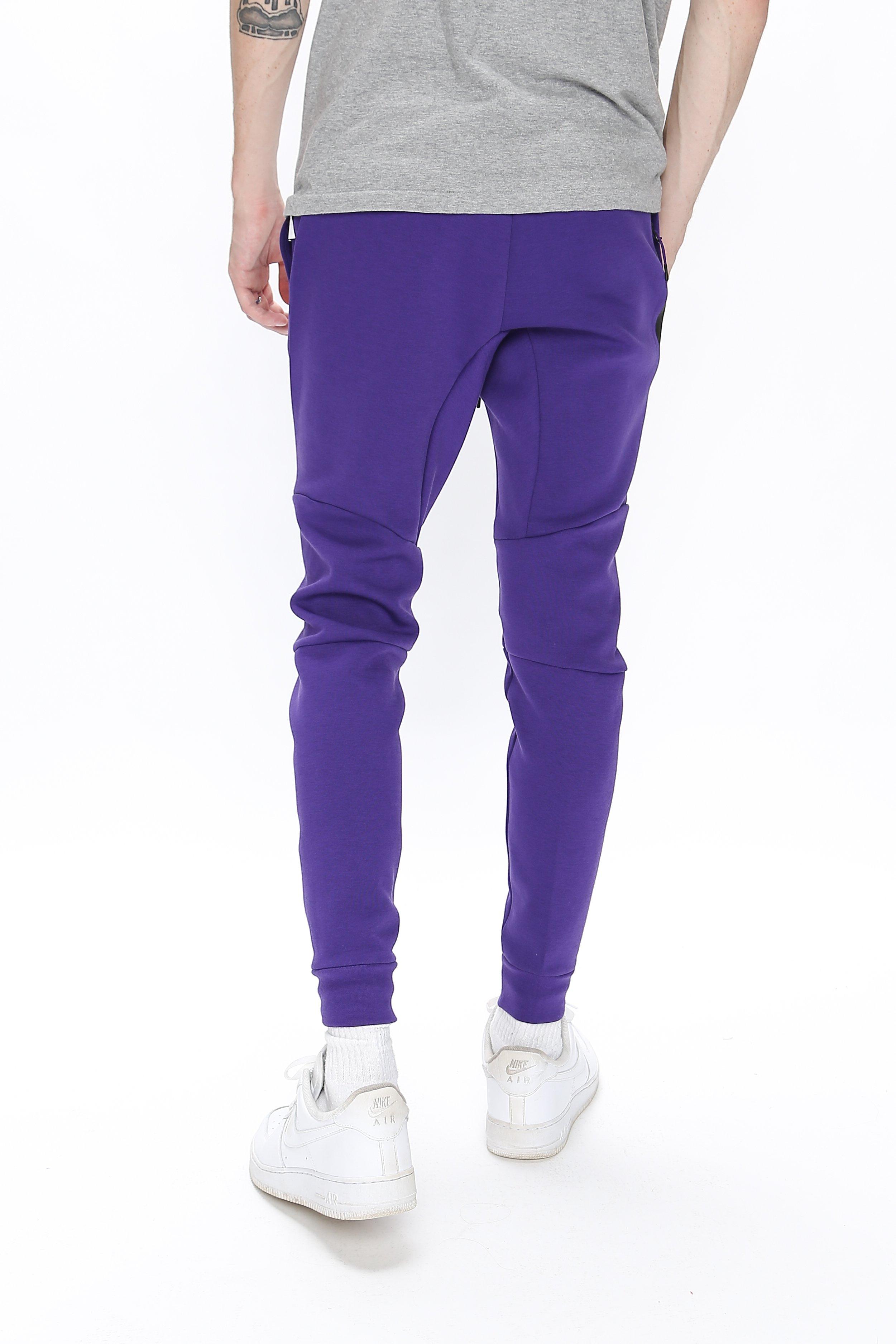 nike tech fleece purple pants