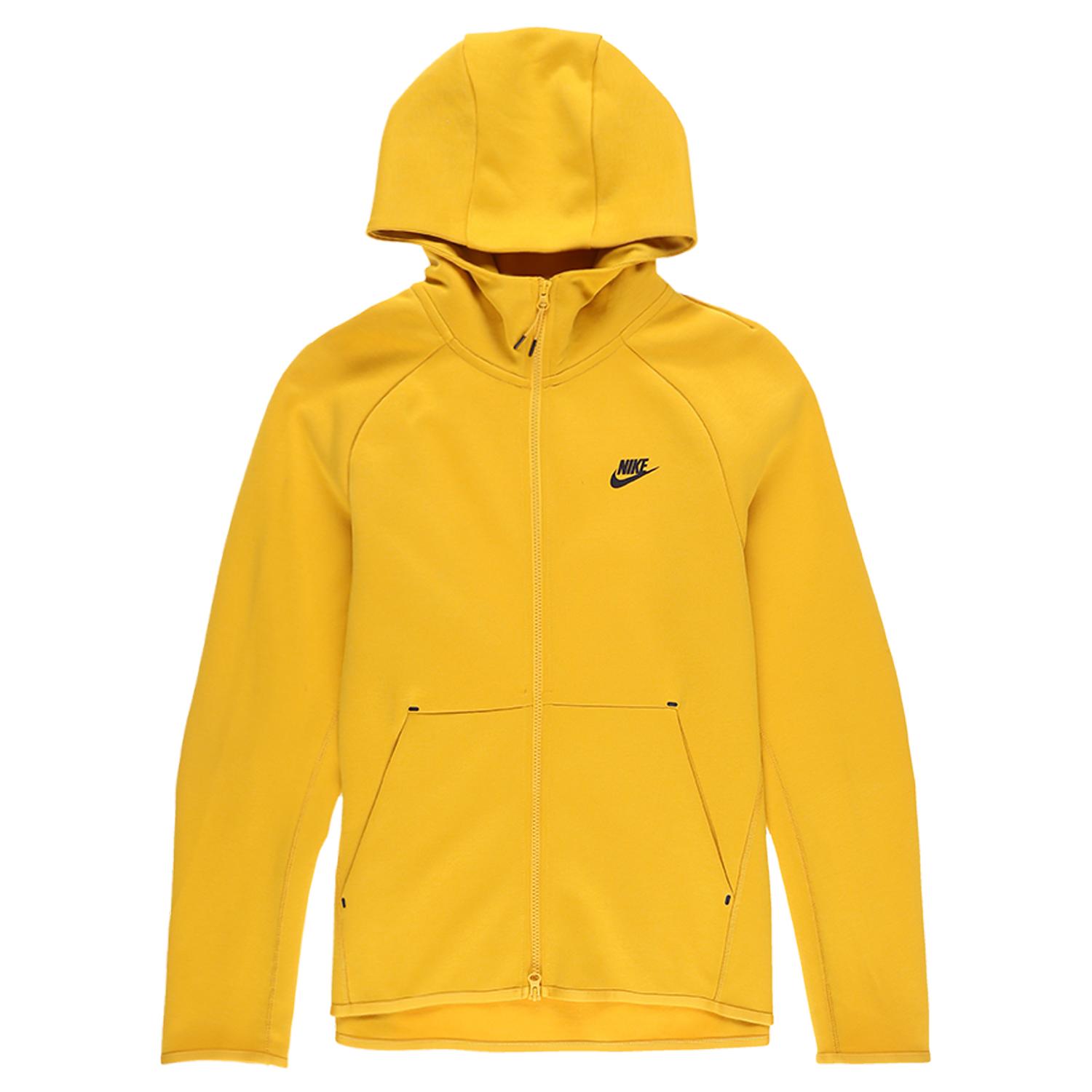 yellow nike zip hoodie