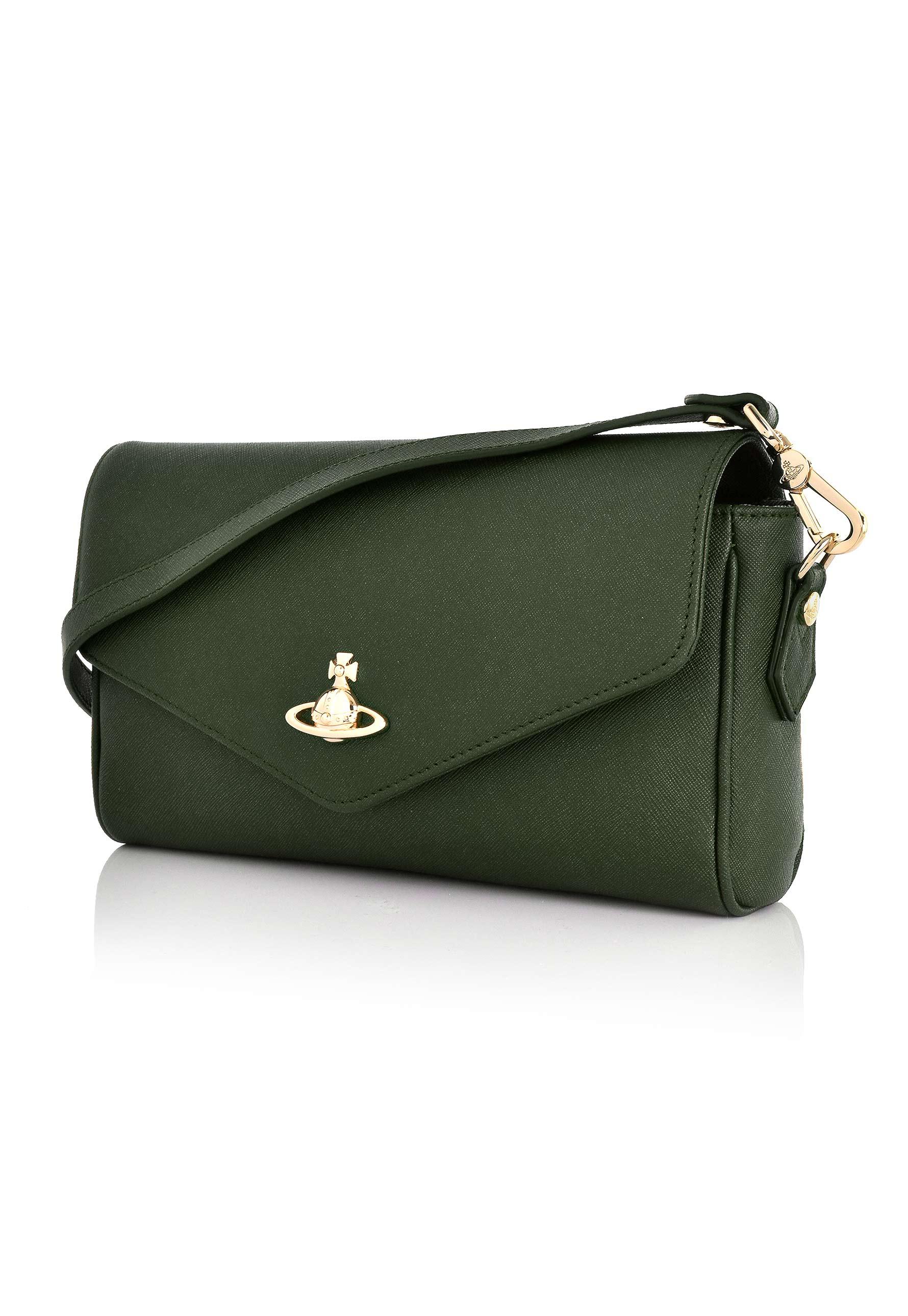 Lyst - Vivienne Westwood Victoria Large Crossbody Bag 43050016 Green in