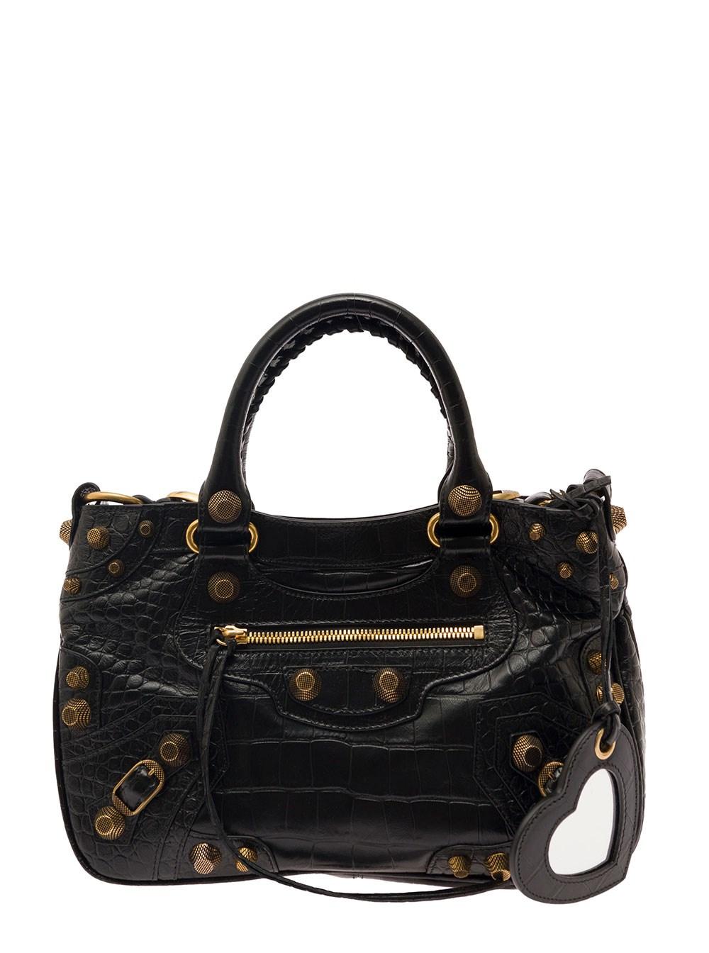 Balenciaga 'tote Neo Cagole' Medium With Gold-tone Hardware In Leather in  Black | Lyst